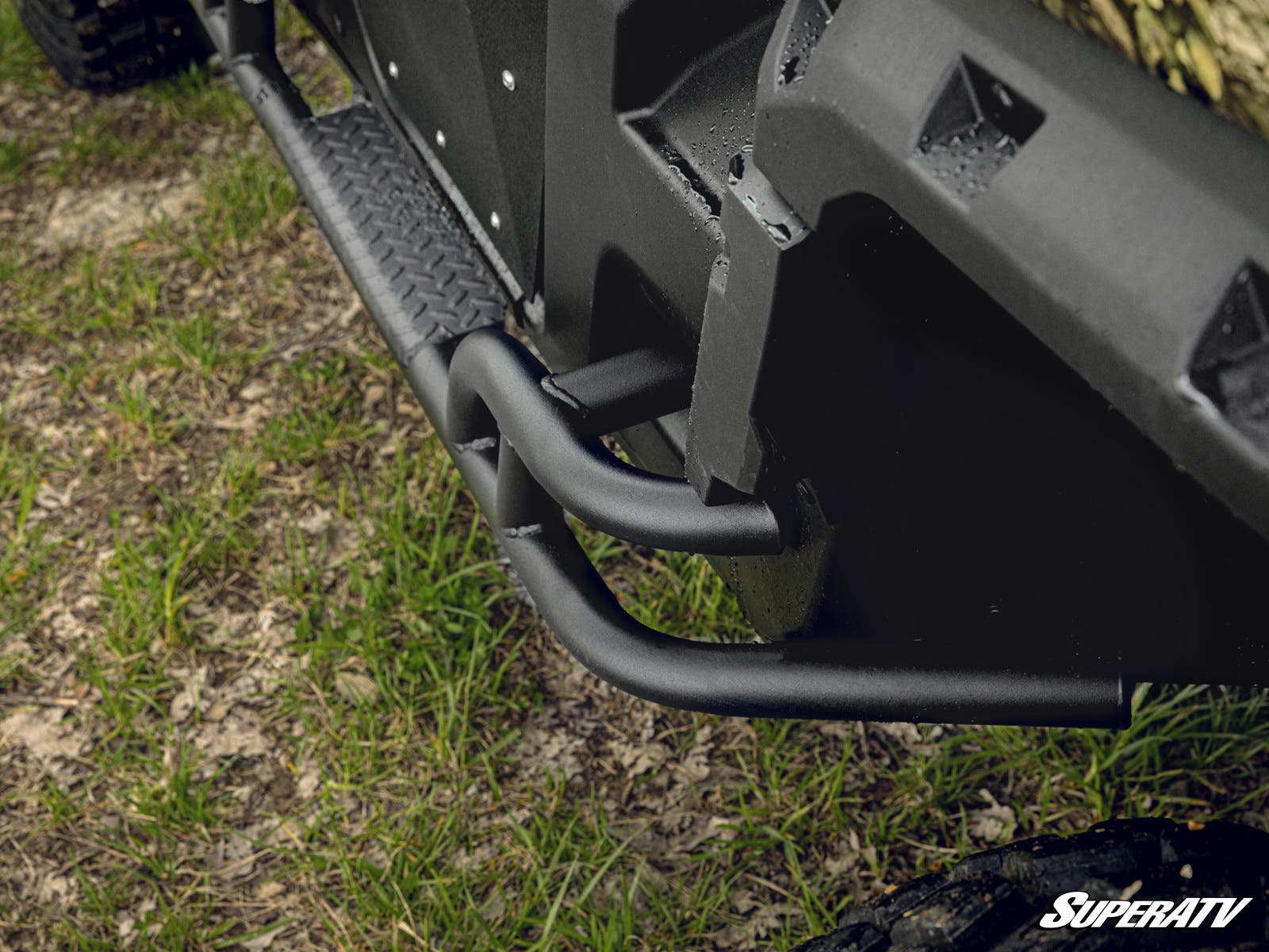 Photo of SuperATV Can-Am Defender MAX Heavy-Duty Nerf Bars by SuperATV - Premium Nerf Bars for UTVs / Side by Sides