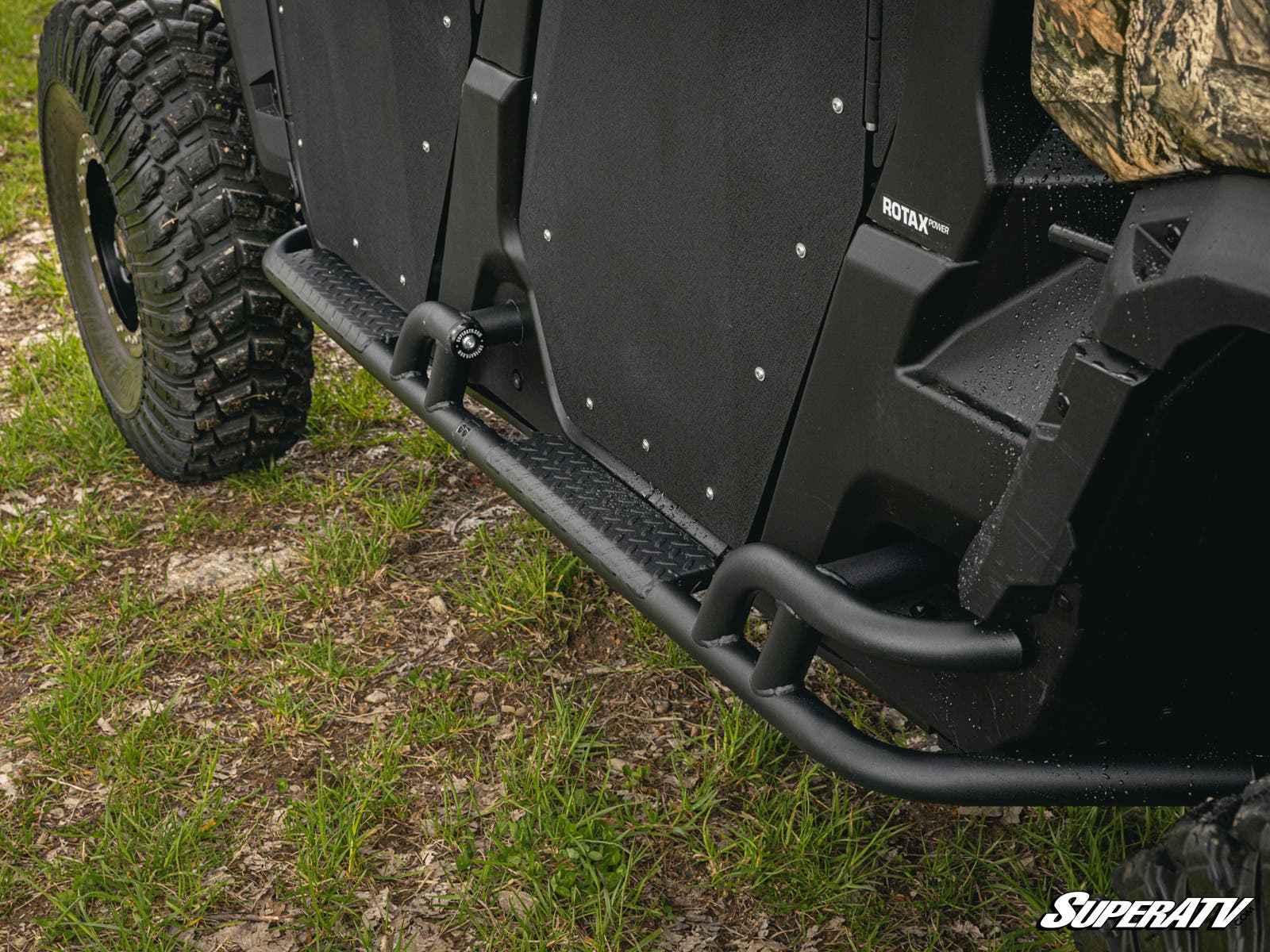 Photo of SuperATV Can-Am Defender MAX Heavy-Duty Nerf Bars by SuperATV - Premium Nerf Bars for UTVs / Side by Sides