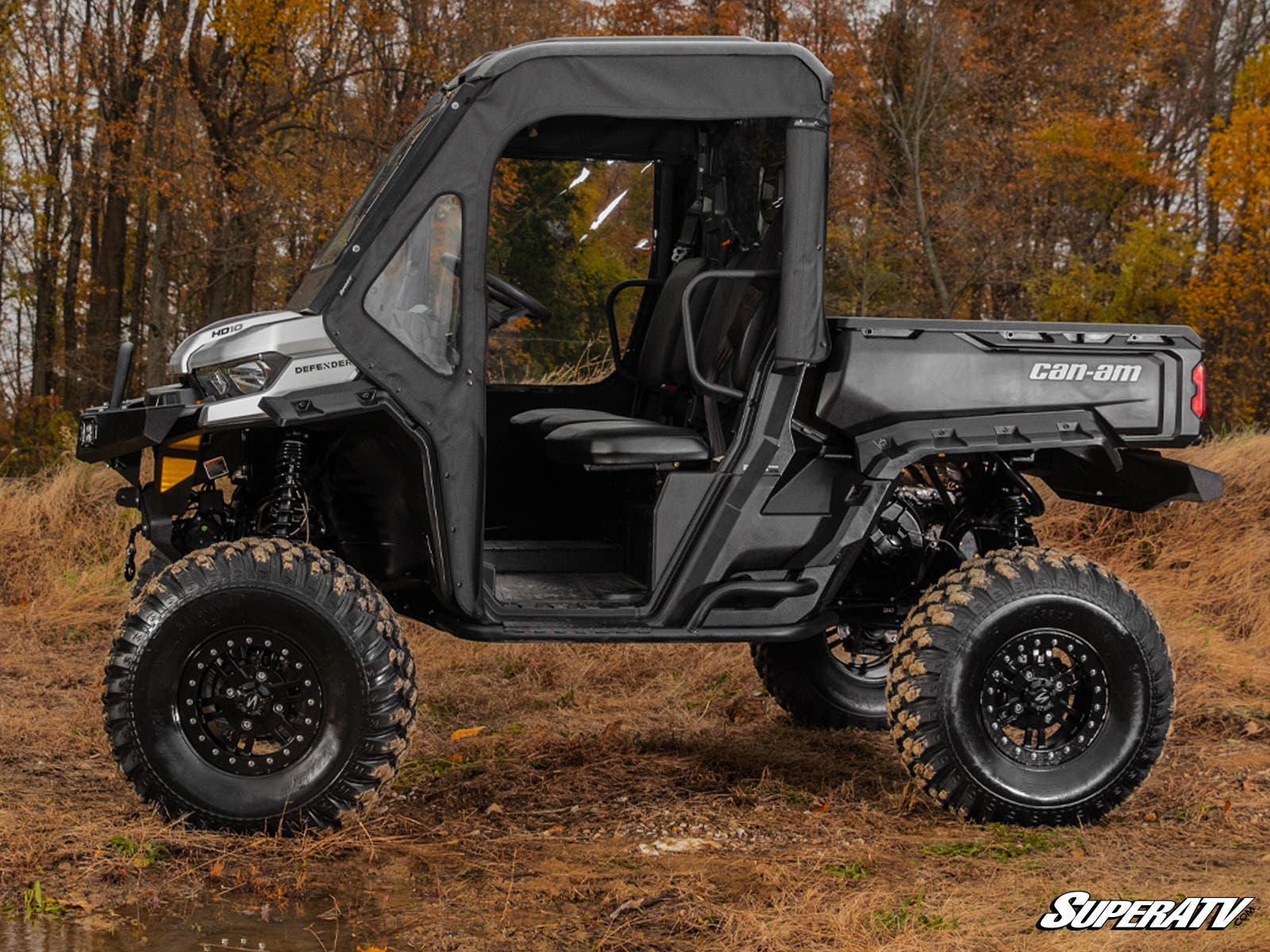 Photo of SuperATV Can-Am Defender Primal Soft Cab Enclosure Doors by SuperATV - Premium Doors for UTVs / Side by Sides