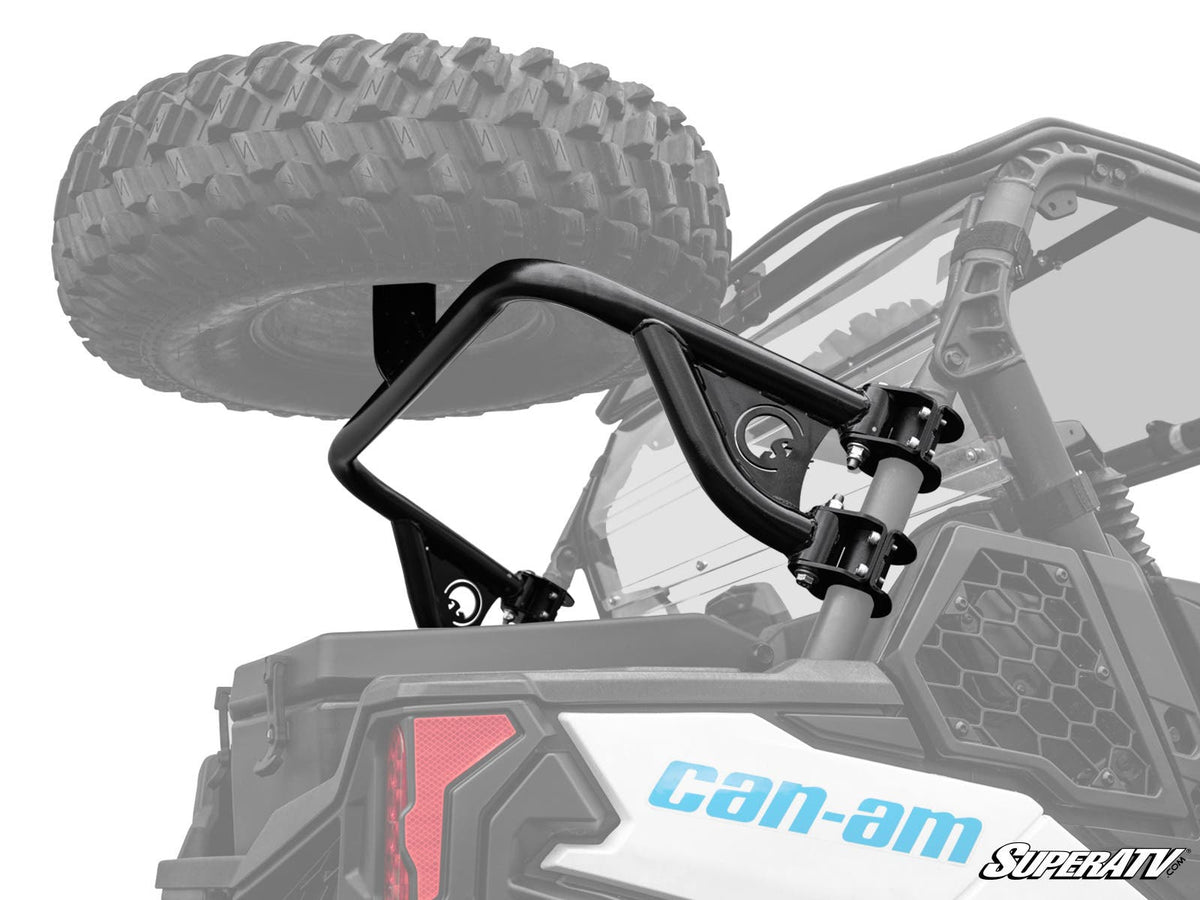 Photo of SuperATV Can-Am Maverick Trail Spare Tire Carrier by SuperATV - Premium Spare Tire Mounts for UTVs / Side by Sides