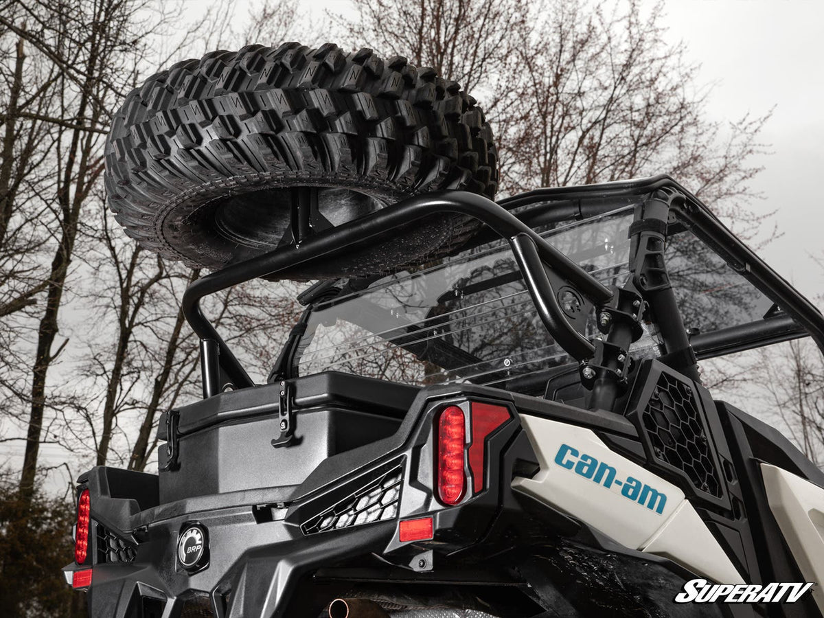 Photo of SuperATV Can-Am Maverick Trail Spare Tire Carrier by SuperATV - Premium Spare Tire Mounts for UTVs / Side by Sides
