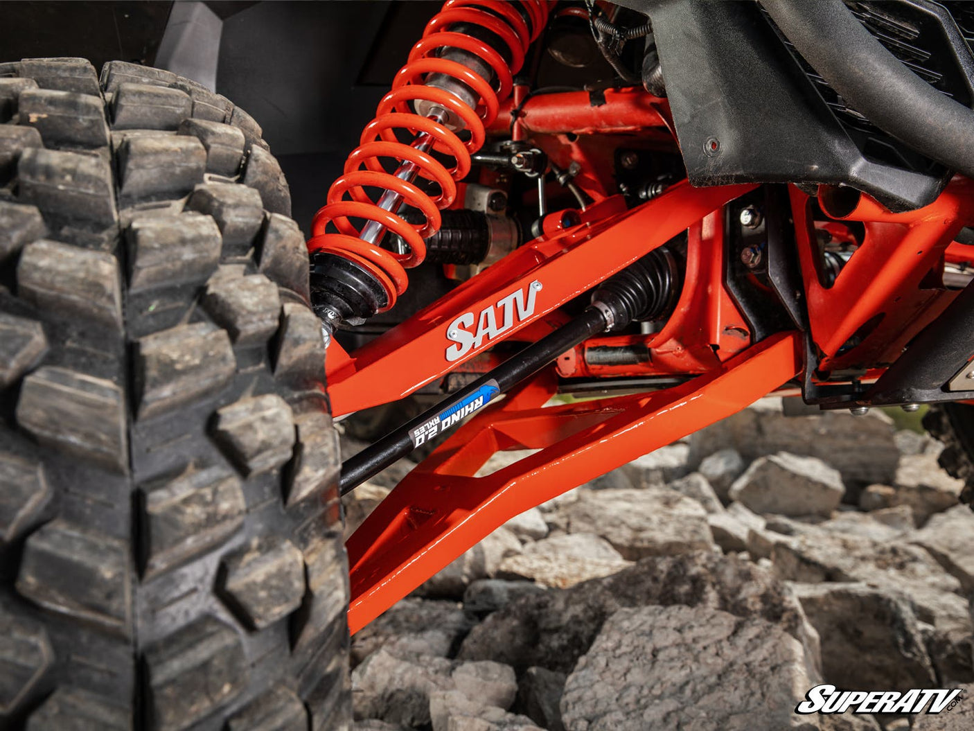 Photo of SuperATV Can-Am Maverick X3 Sidewinder A-Arms—1.5” Forward Offset by SuperATV - Premium A-Arms & Control Arms for UTVs / Side by Sides