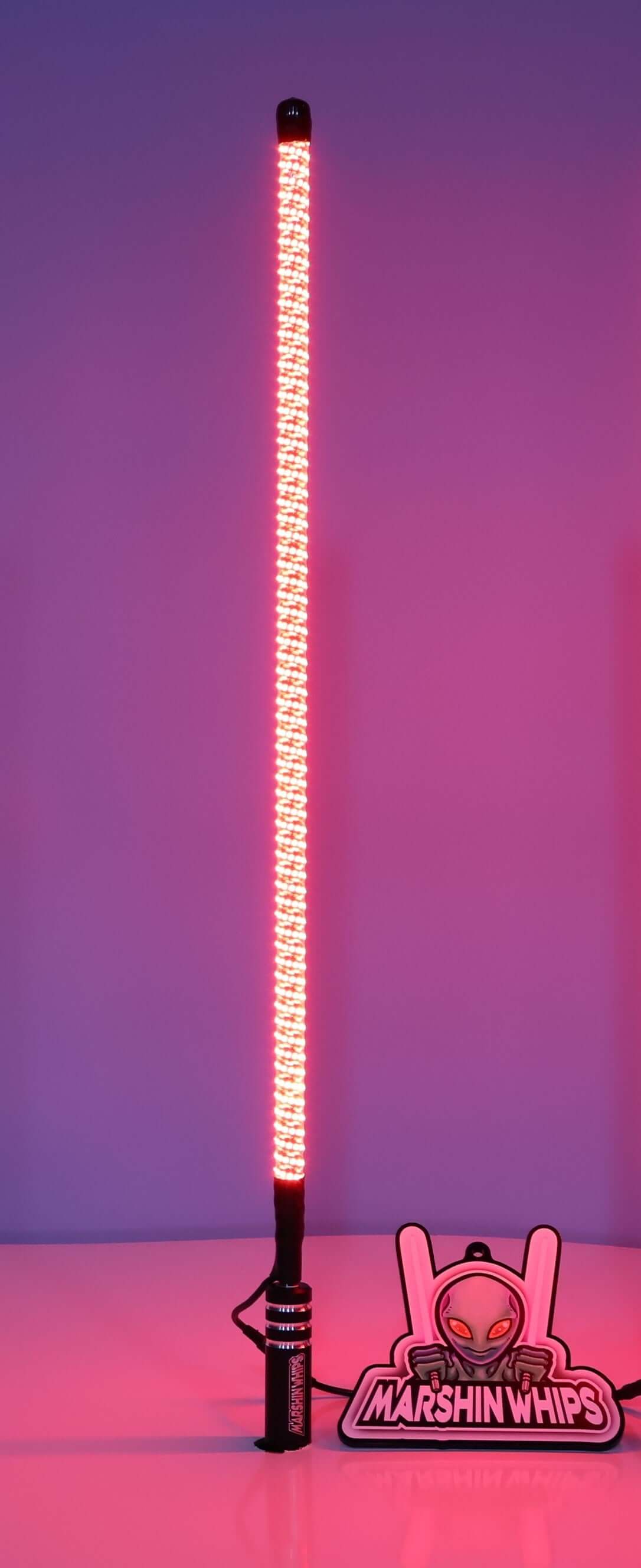 Photo of V2 Black Out LED Whip: The Ultimate Stealth Single by Marshin Whips - Premium for UTVs / Side by Sides