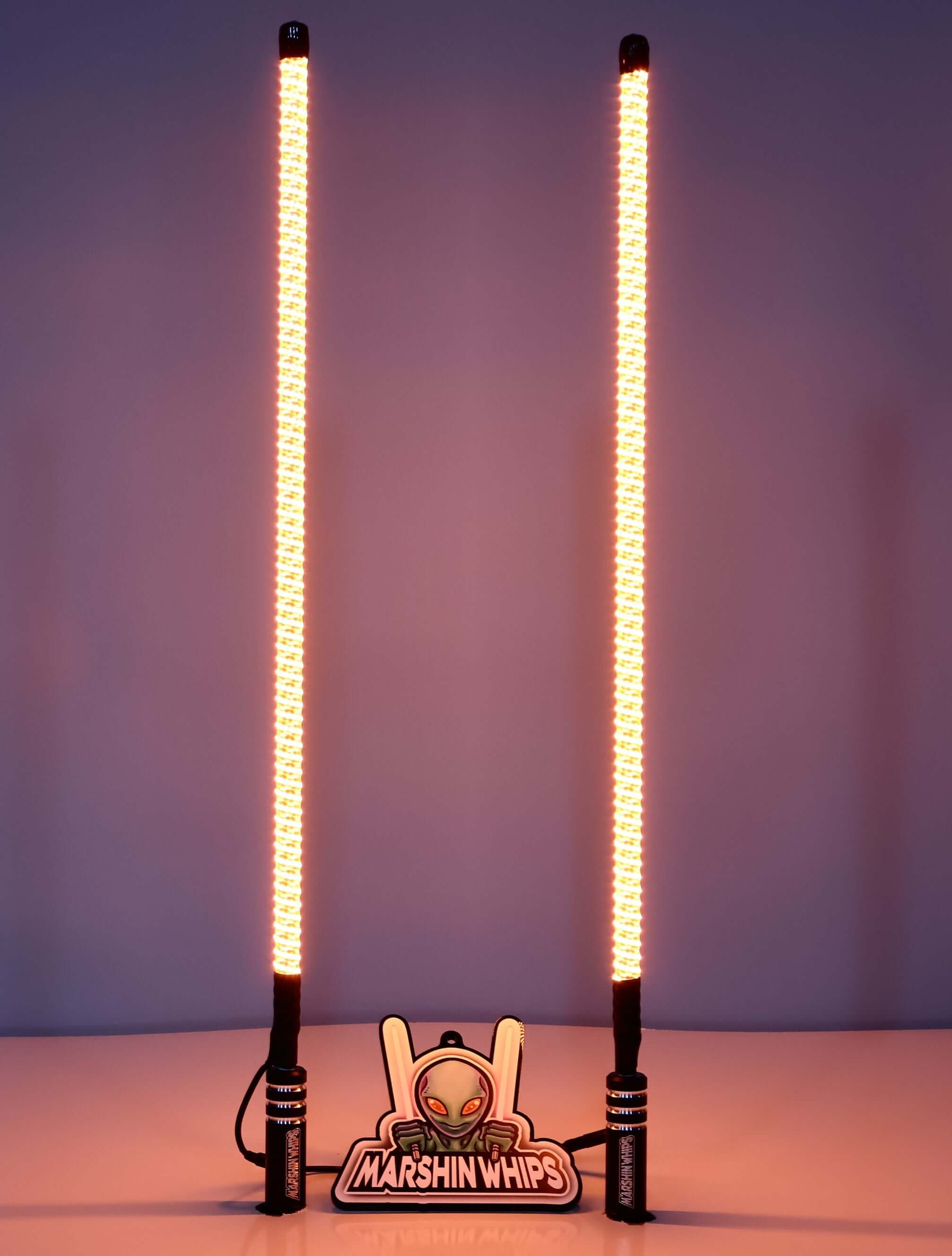 Photo of V2 Black Out - Set of Whips by Marshin Whips - Premium for UTVs / Side by Sides
