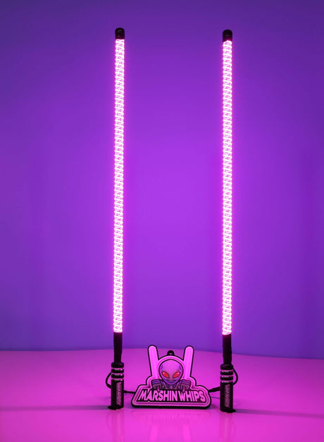 Photo of V2 Black Out - Set of Whips by Marshin Whips - Premium for UTVs / Side by Sides