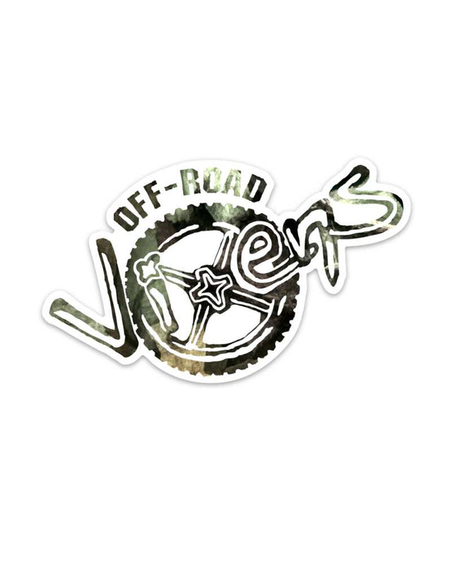 Photo of Camo Logo Printed Decal 5" x 3" by OFF-ROAD VIXENS CLOTHING CO. - Premium Apparel & Accessories for UTVs / Side by Sides