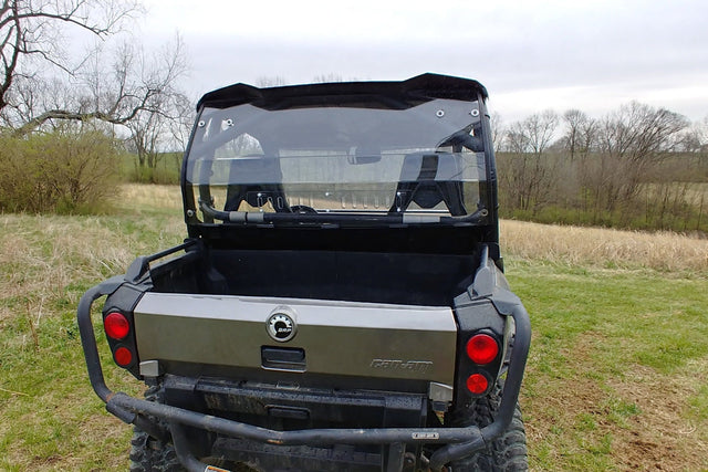 Photo of Can-Am Commander - 1 Pc Lexan Back Panel w/Vent, Clamp and Lower Panel Options by 3 Star UTV - Premium Windshields for UTVs / Side by Sides