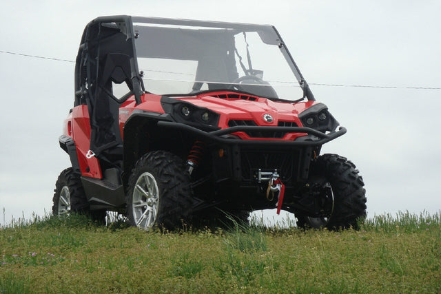 Photo of Can-Am Commander - 2 Pc Scratch-Resistant Windshield w/Vent and Clamp Options by 3 Star UTV - Premium Windshields for UTVs / Side by Sides