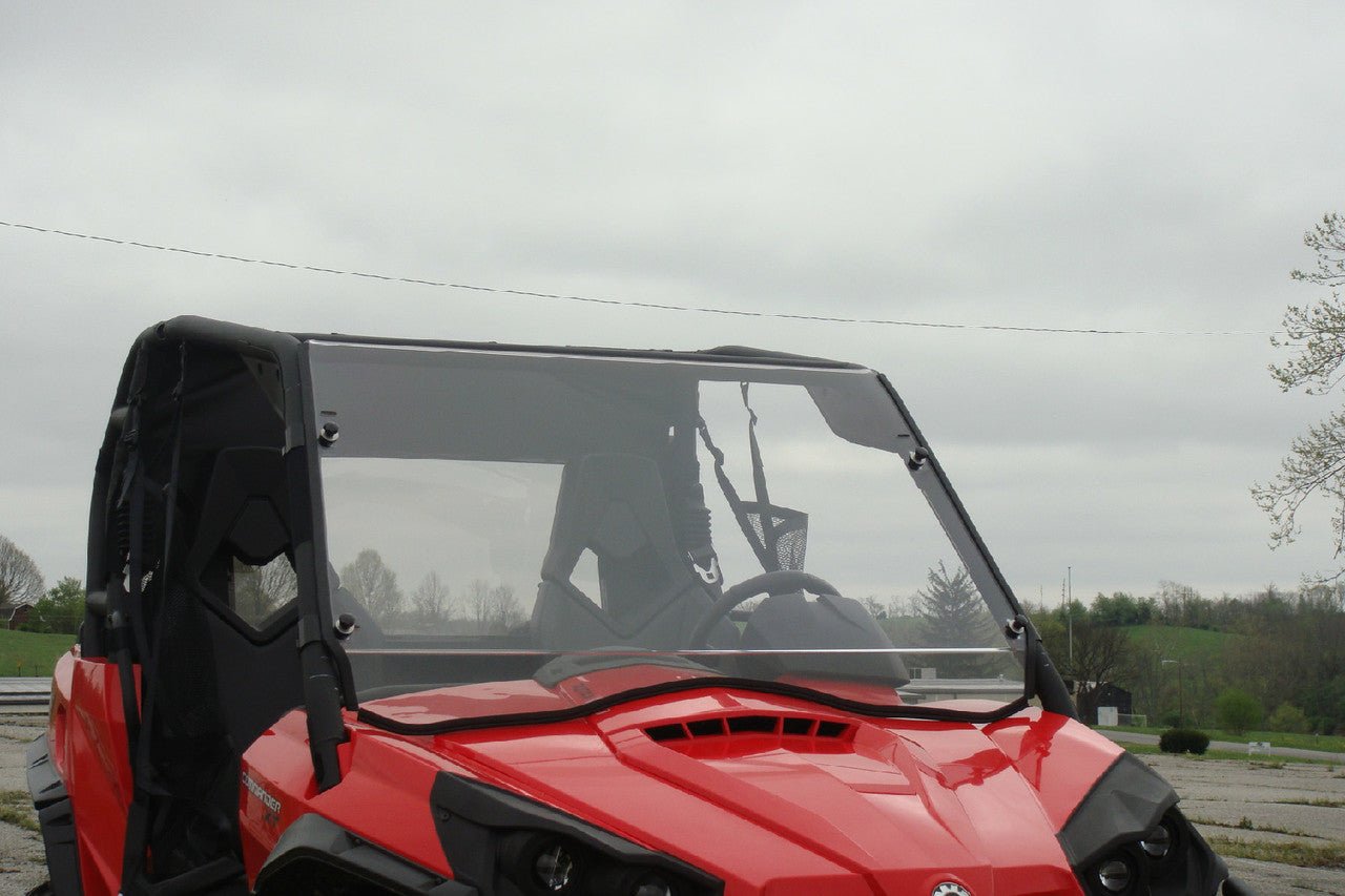 Photo of Can-Am Commander - 2 Pc General-Purpose Windshield w/Vent and Clamp Options by 3 Star UTV - Premium Windshields for UTVs / Side by Sides