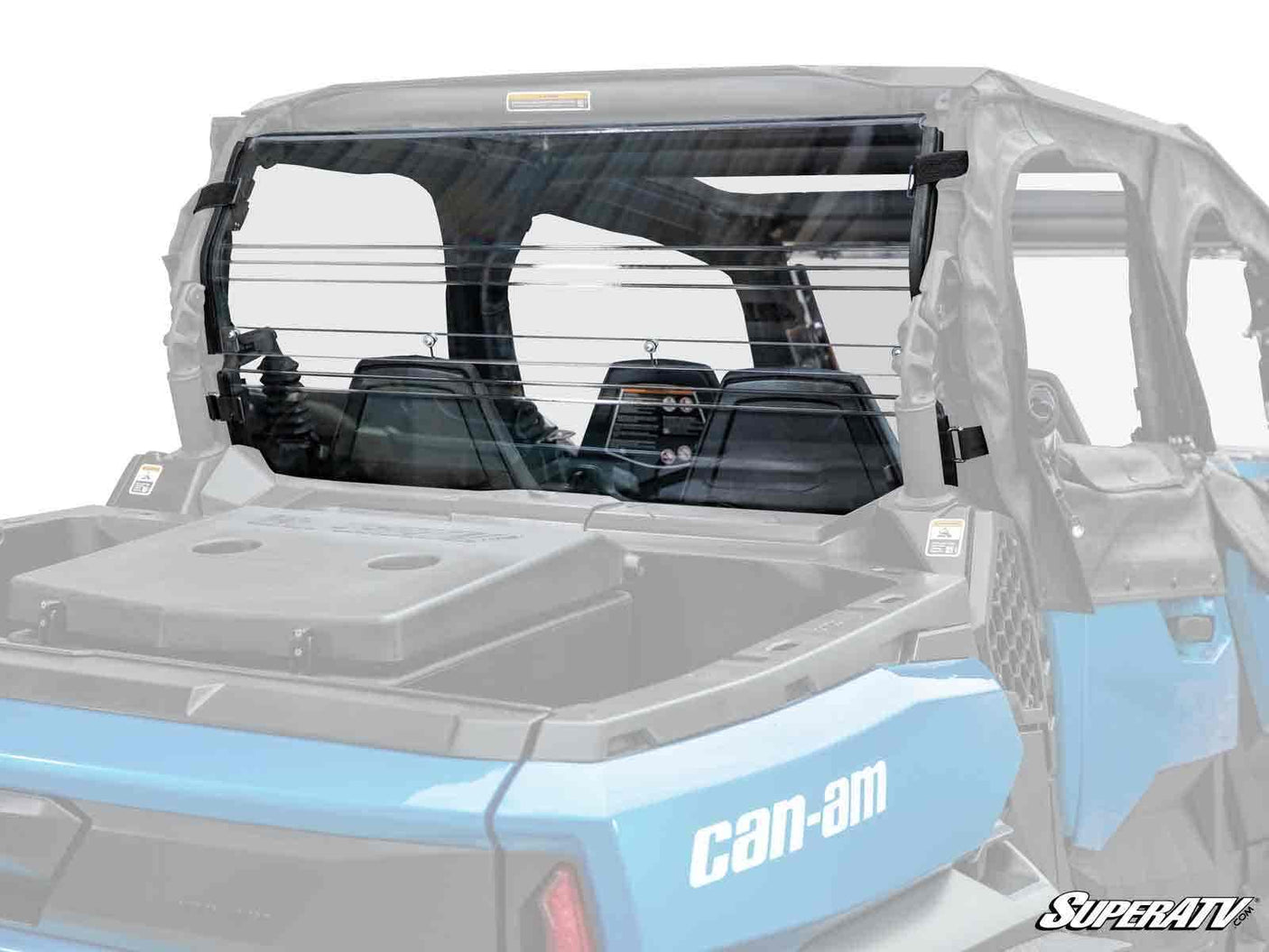 Photo of SuperATV Can-Am Maverick Trail Rear Windshield by SuperATV - Premium Windshields for UTVs / Side by Sides