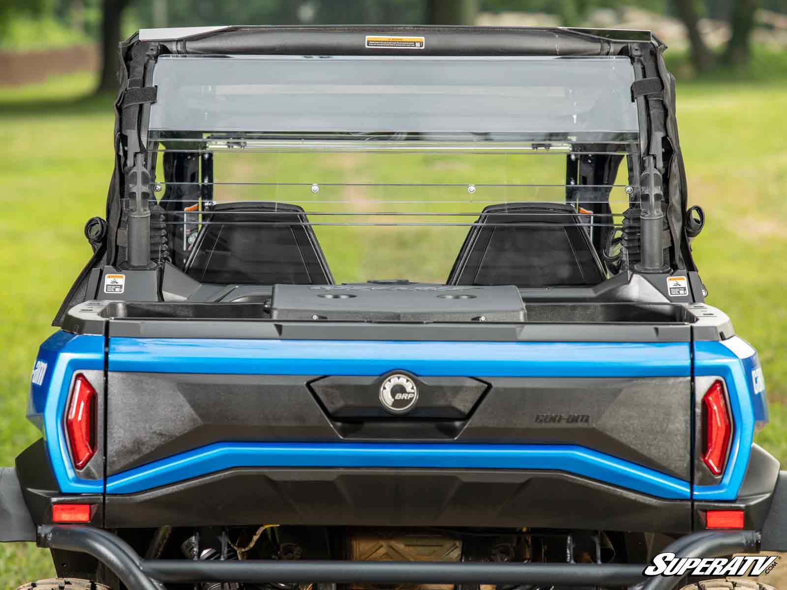 Photo of SuperATV Can-Am Maverick Trail Rear Windshield by SuperATV - Premium Windshields for UTVs / Side by Sides
