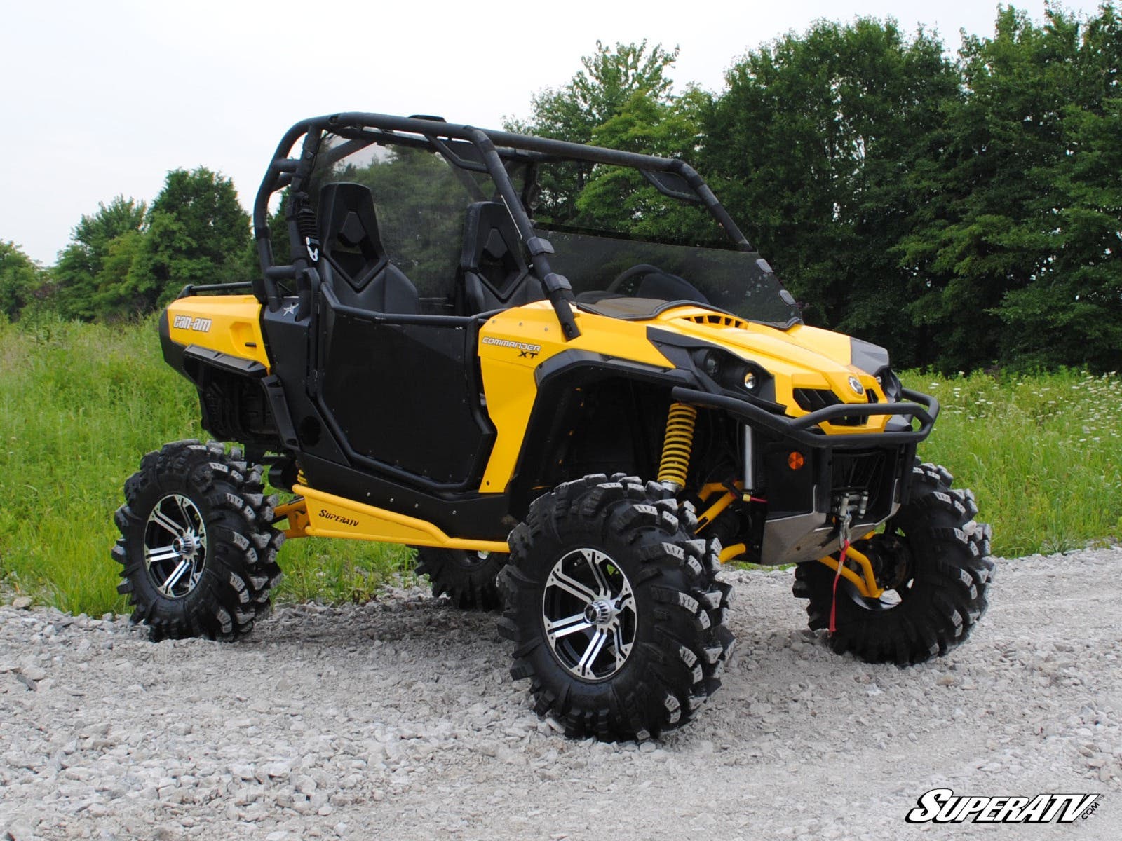 Photo of SuperATV Can-Am Commander Half Windshield by SuperATV - Premium Windshields for UTVs / Side by Sides