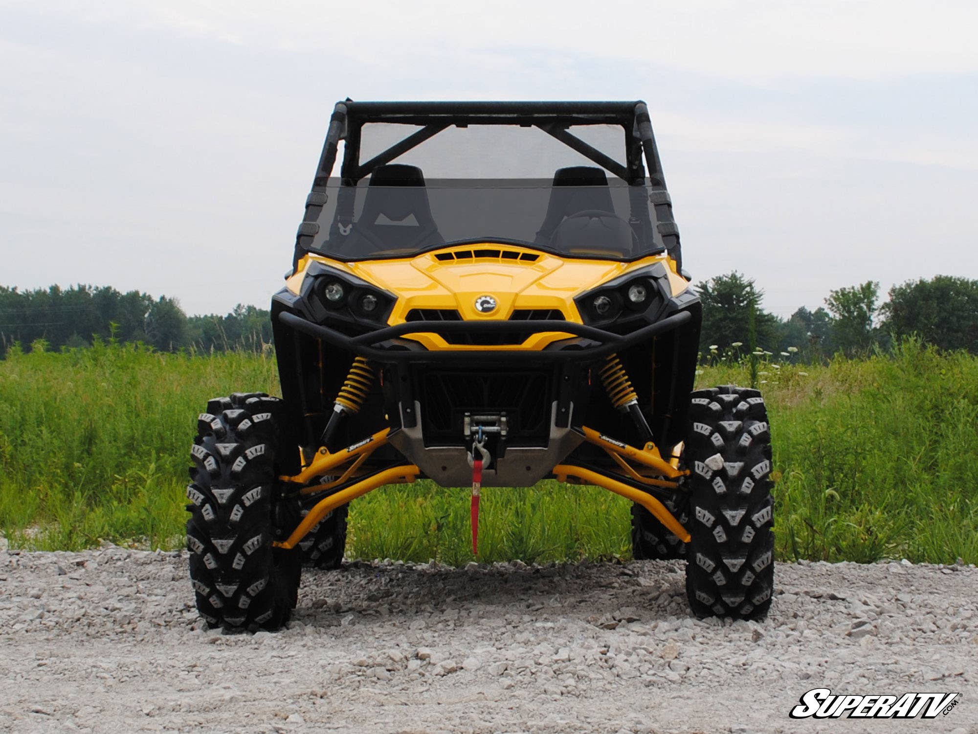 Photo of SuperATV Can-Am Commander Half Windshield by SuperATV - Premium Windshields for UTVs / Side by Sides