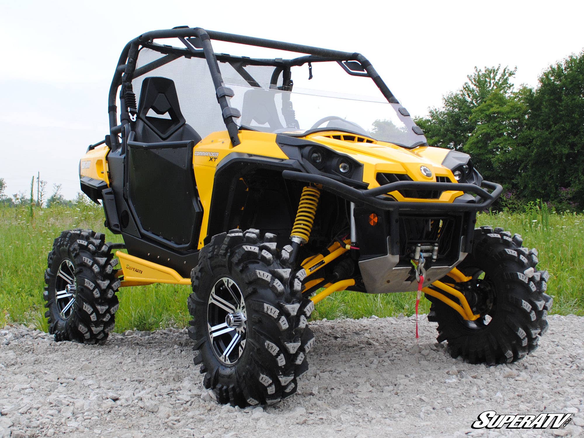 Photo of SuperATV Can-Am Commander Half Windshield by SuperATV - Premium Windshields for UTVs / Side by Sides