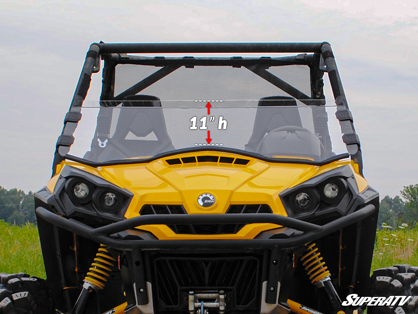 Photo of SuperATV Can-Am Commander Half Windshield by SuperATV - Premium Windshields for UTVs / Side by Sides