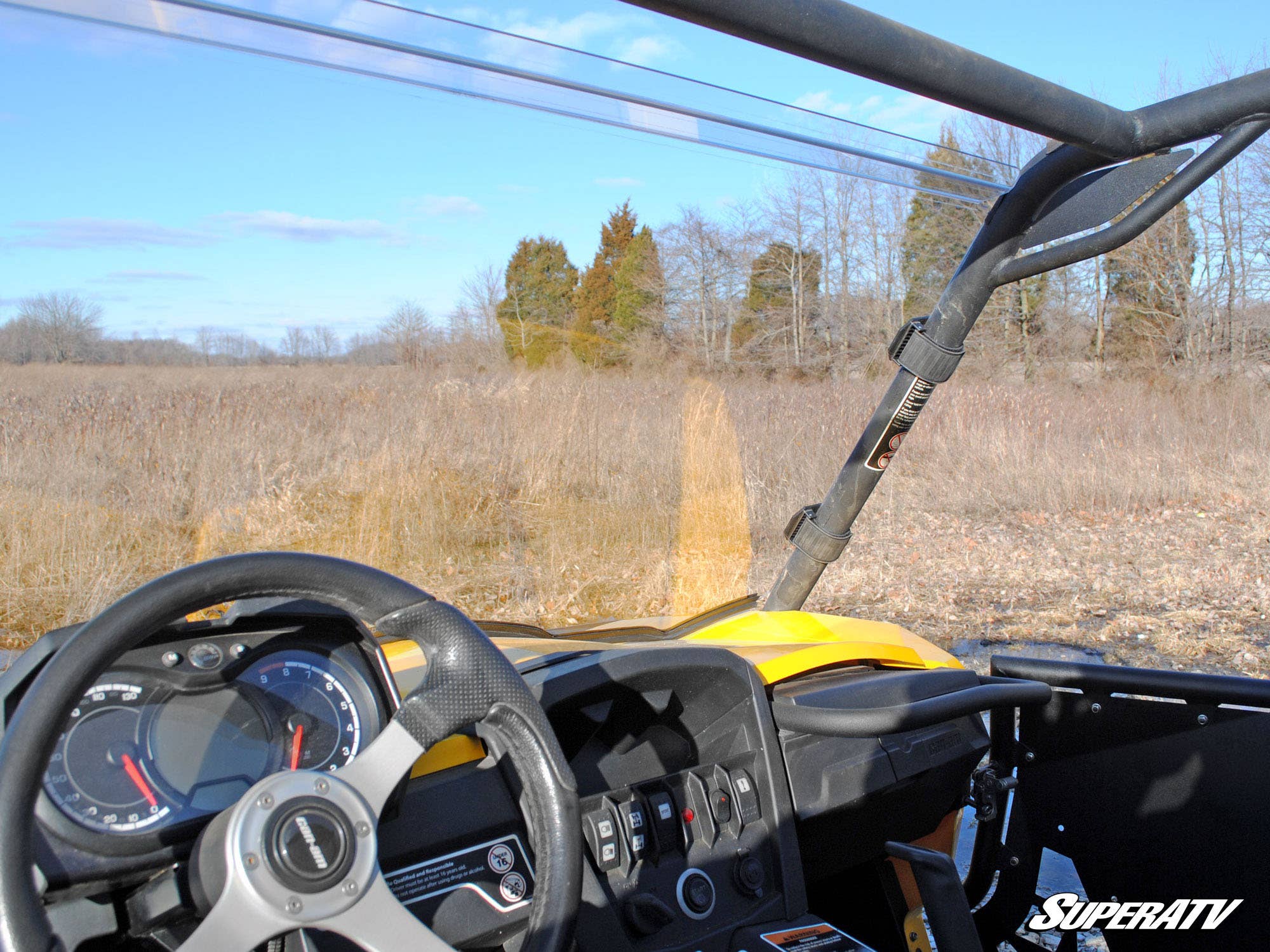 Photo of SuperATV Can-Am Commander Windshield—Scratch Resistant by SuperATV - Premium Windshields for UTVs / Side by Sides