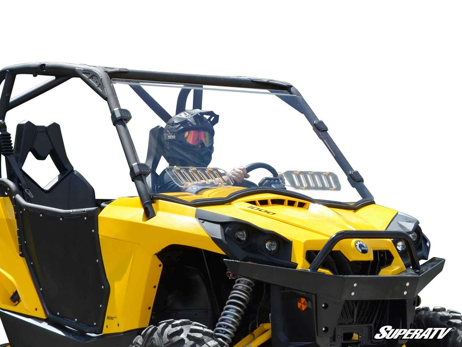 Photo of SuperATV Can-Am Commander Vented Full Windshield by SuperATV - Premium Windshields for UTVs / Side by Sides