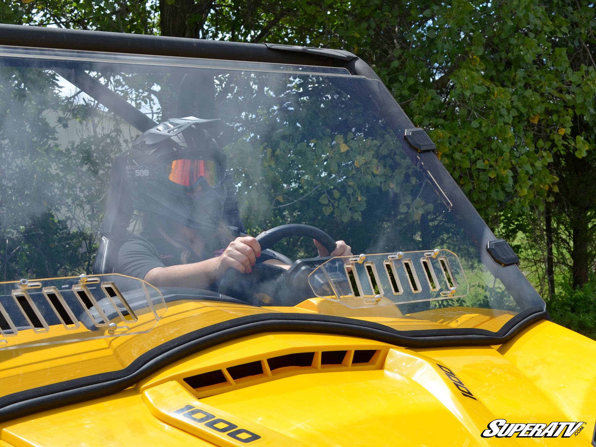Photo of SuperATV Can-Am Commander Vented Full Windshield by SuperATV - Premium Windshields for UTVs / Side by Sides