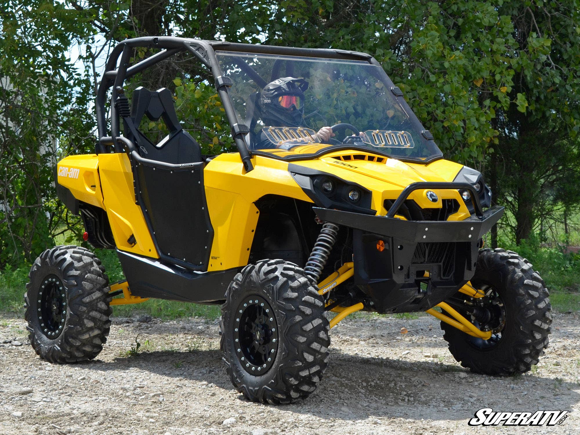Photo of SuperATV Can-Am Commander Vented Full Windshield by SuperATV - Premium Windshields for UTVs / Side by Sides