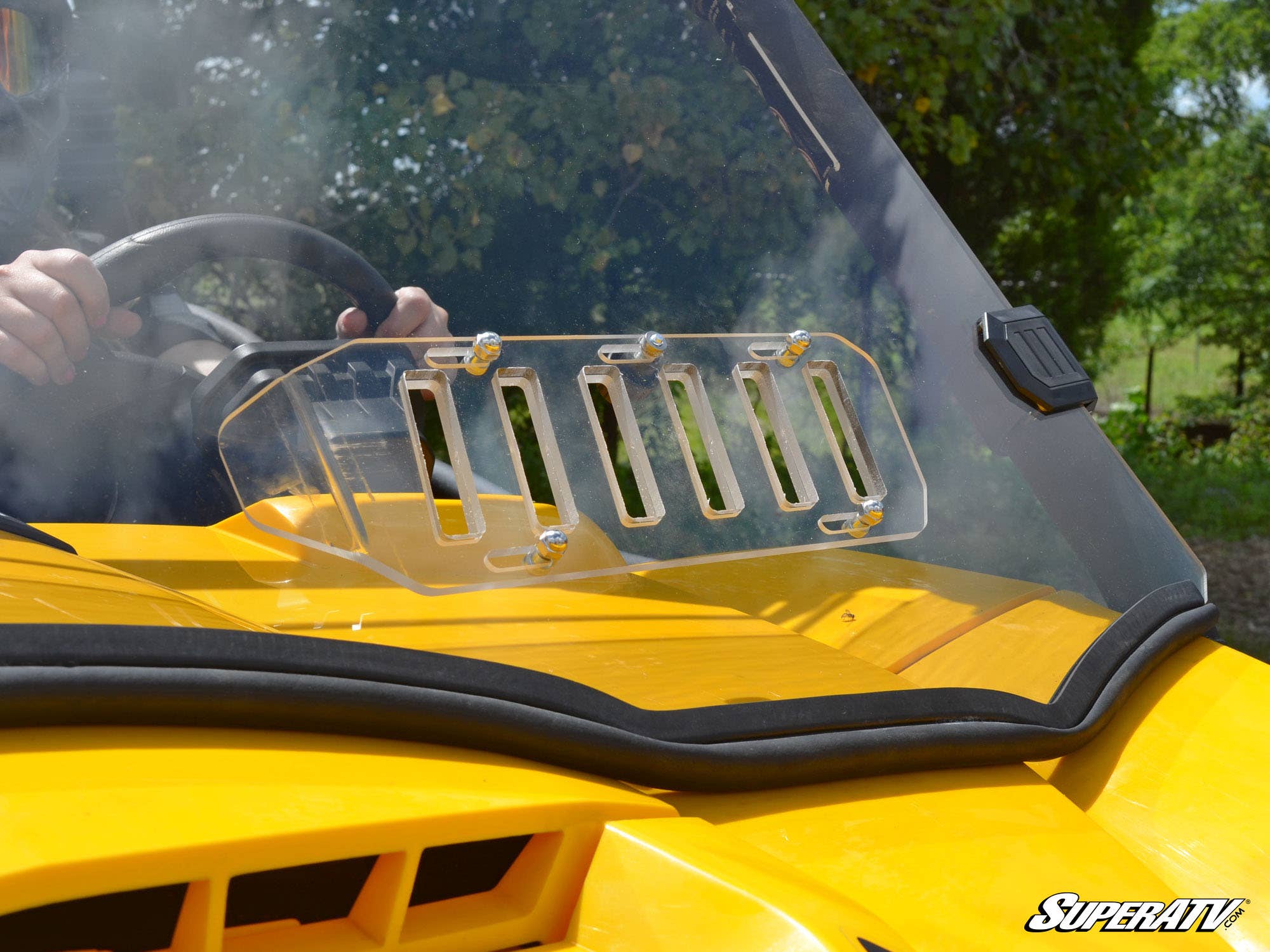 Photo of SuperATV Can-Am Commander Vented Full Windshield by SuperATV - Premium Windshields for UTVs / Side by Sides