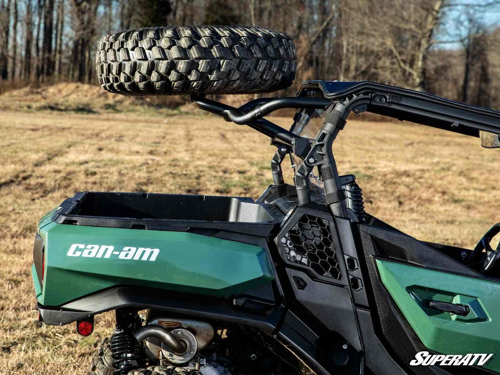 Photo of SuperATV Can-Am Commander Spare Tire Carrier by SuperATV - Premium Spare Tire Mounts for UTVs / Side by Sides