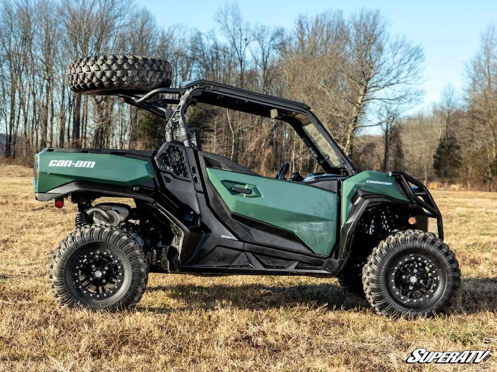 Photo of SuperATV Can-Am Commander Spare Tire Carrier by SuperATV - Premium Spare Tire Mounts for UTVs / Side by Sides
