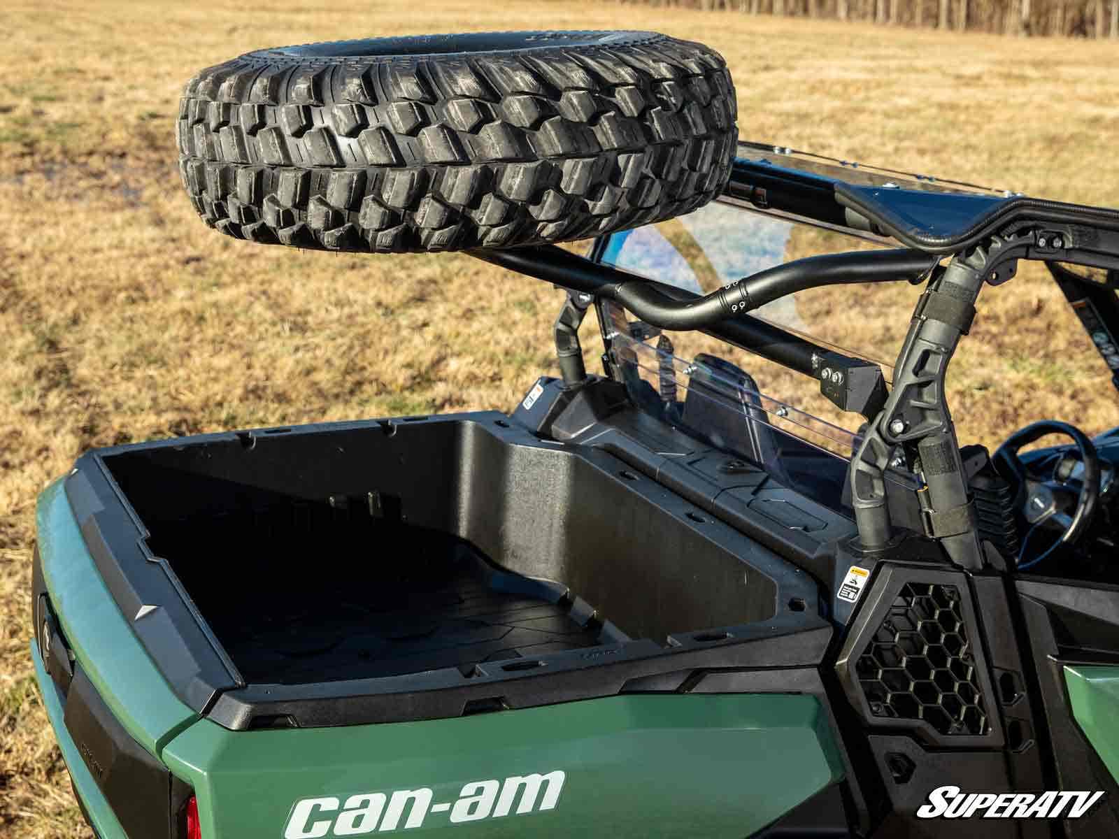 Photo of SuperATV Can-Am Commander Spare Tire Carrier by SuperATV - Premium Spare Tire Mounts for UTVs / Side by Sides