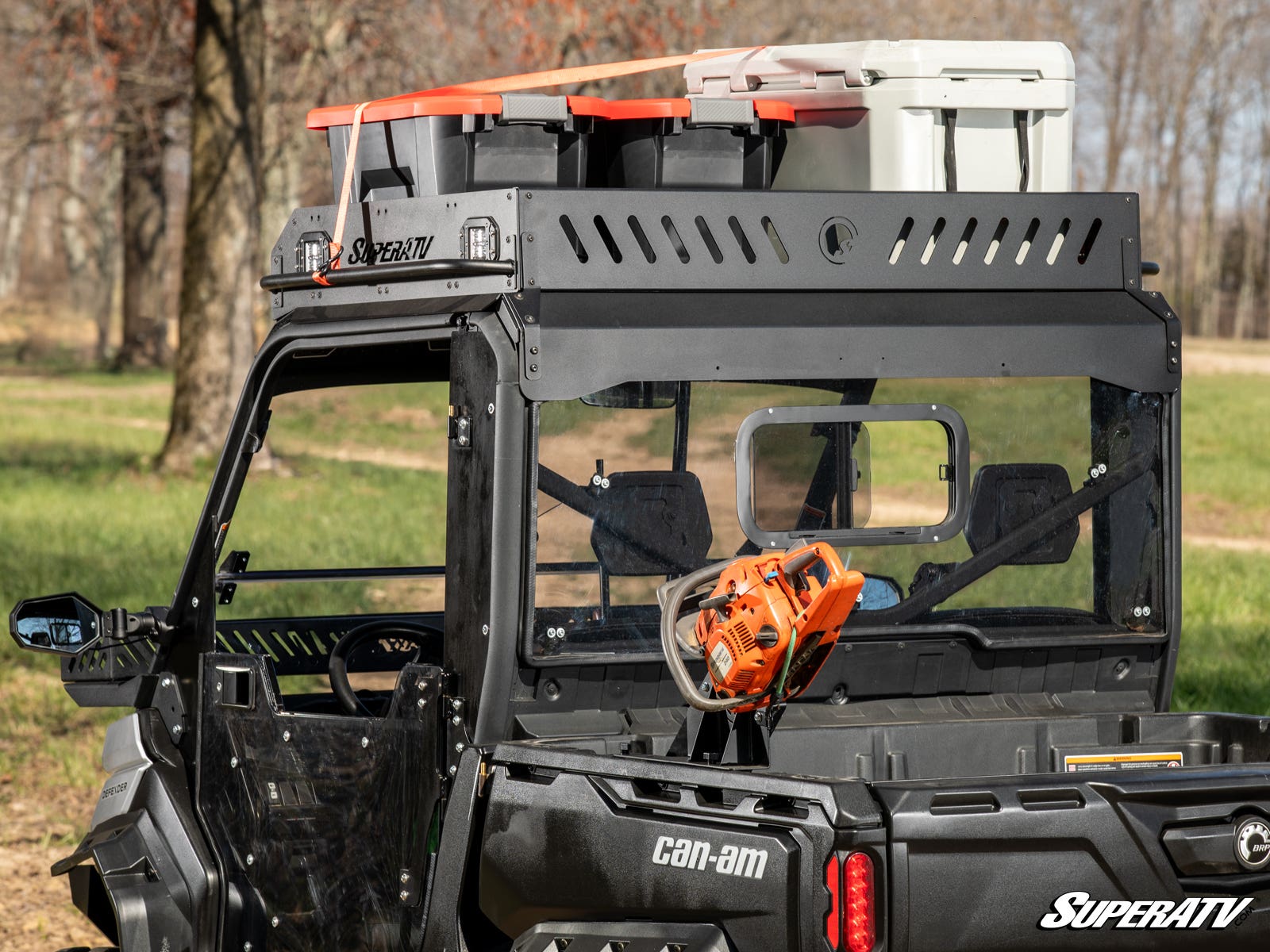 Photo of SuperATV Can-Am Defender Outfitter Roof Rack by SuperATV - Premium Storage for UTVs / Side by Sides
