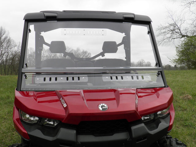 Photo of Can-Am Defender - 2 Pc General-Purpose Windshield w/Vent Option by 3 Star UTV - Premium Windshields for UTVs / Side by Sides