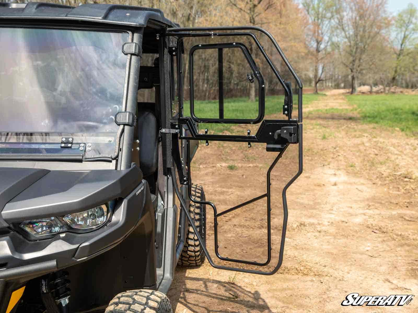 Photo of SuperATV Can-Am Defender MAX Convertible Cab Enclosure Doors by SuperATV - Premium Cab Enclosures for UTVs / Side by Sides