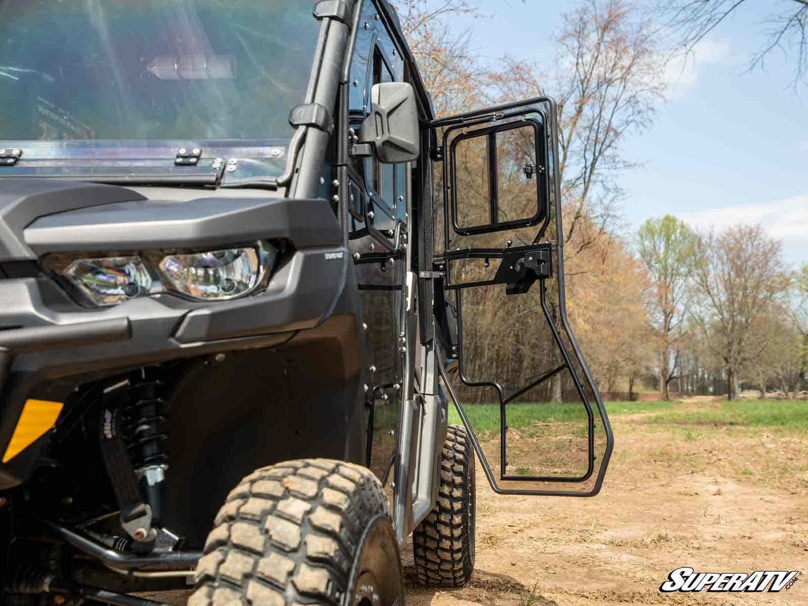 Photo of SuperATV Can-Am Defender MAX Convertible Cab Enclosure Doors by SuperATV - Premium Cab Enclosures for UTVs / Side by Sides