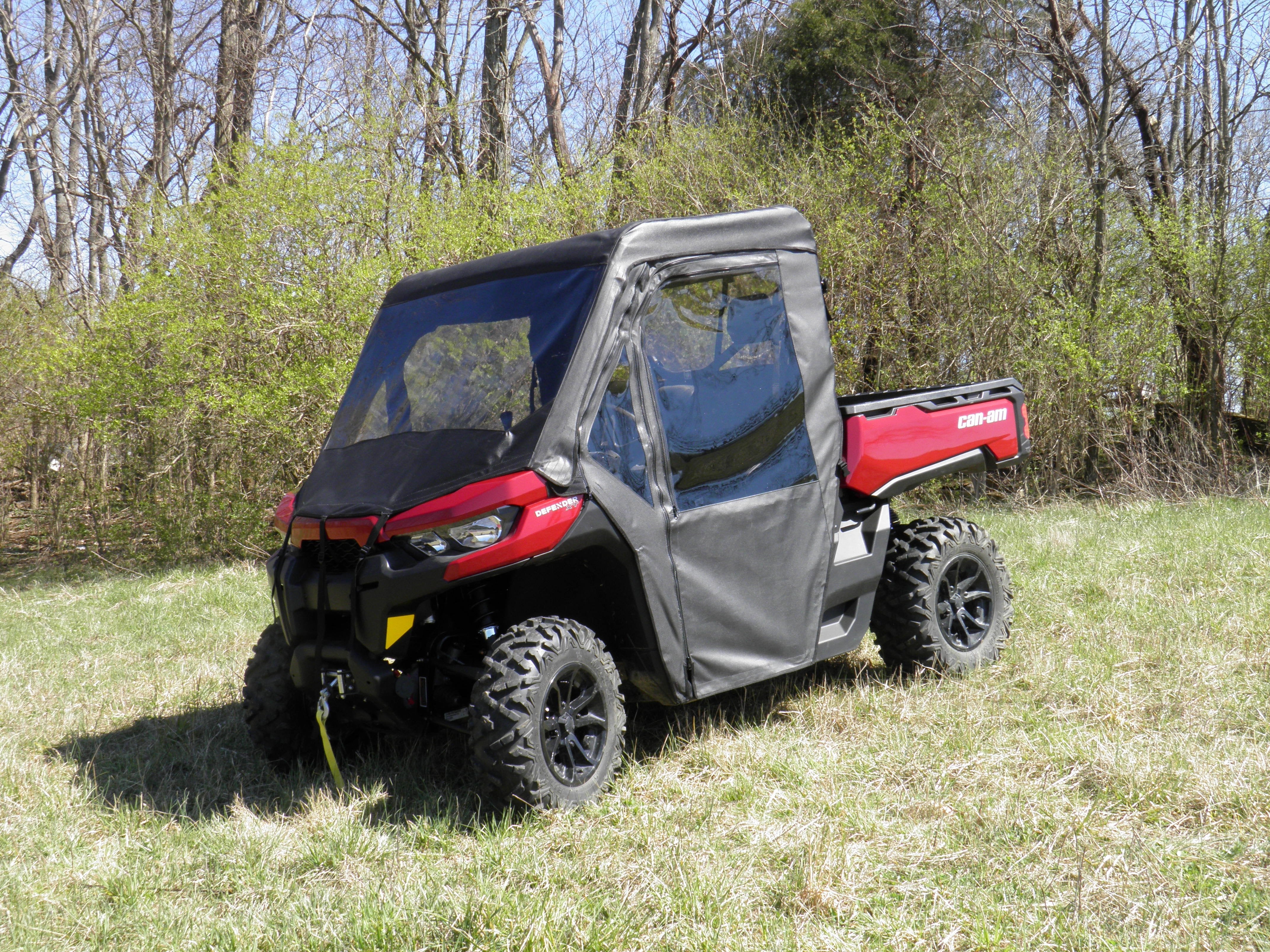 Photo of Can-Am Defender - Full Cab Enclosure with Vinyl Windshield by 3 Star UTV - Premium Enclosures for UTVs / Side by Sides