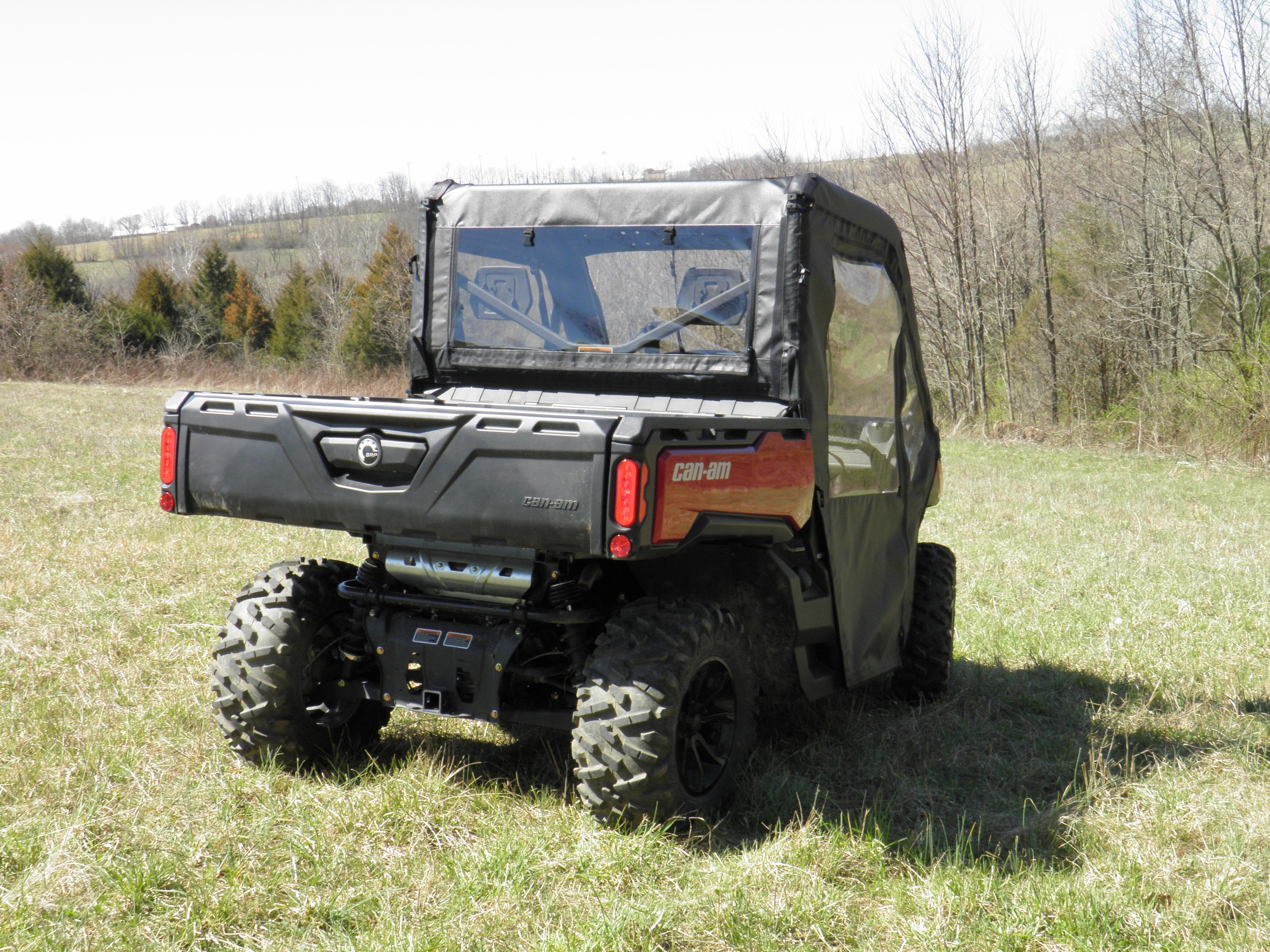 Photo of Can-Am Defender - Full Cab Enclosure with Vinyl Windshield by 3 Star UTV - Premium Enclosures for UTVs / Side by Sides