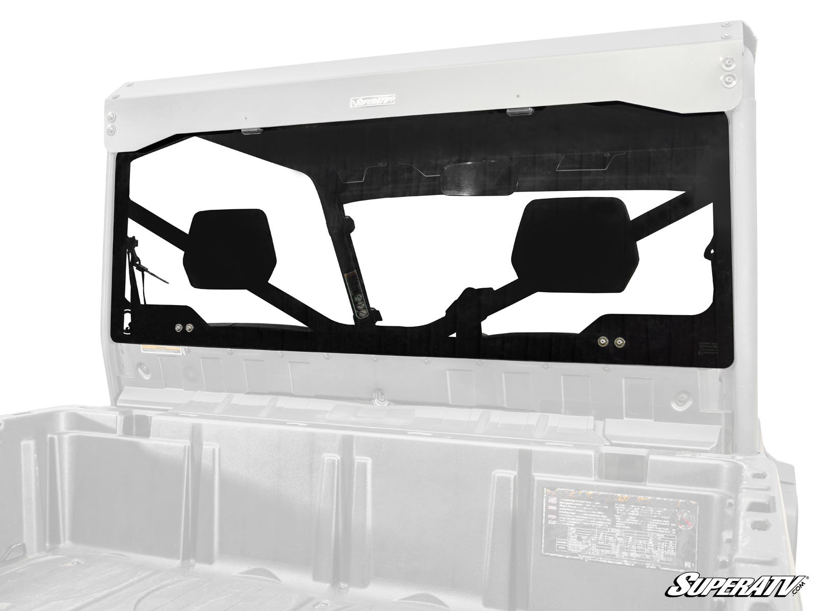 Photo of SuperATV Can-Am Defender Rear Glass Windshield by SuperATV - Premium Windshields for UTVs / Side by Sides