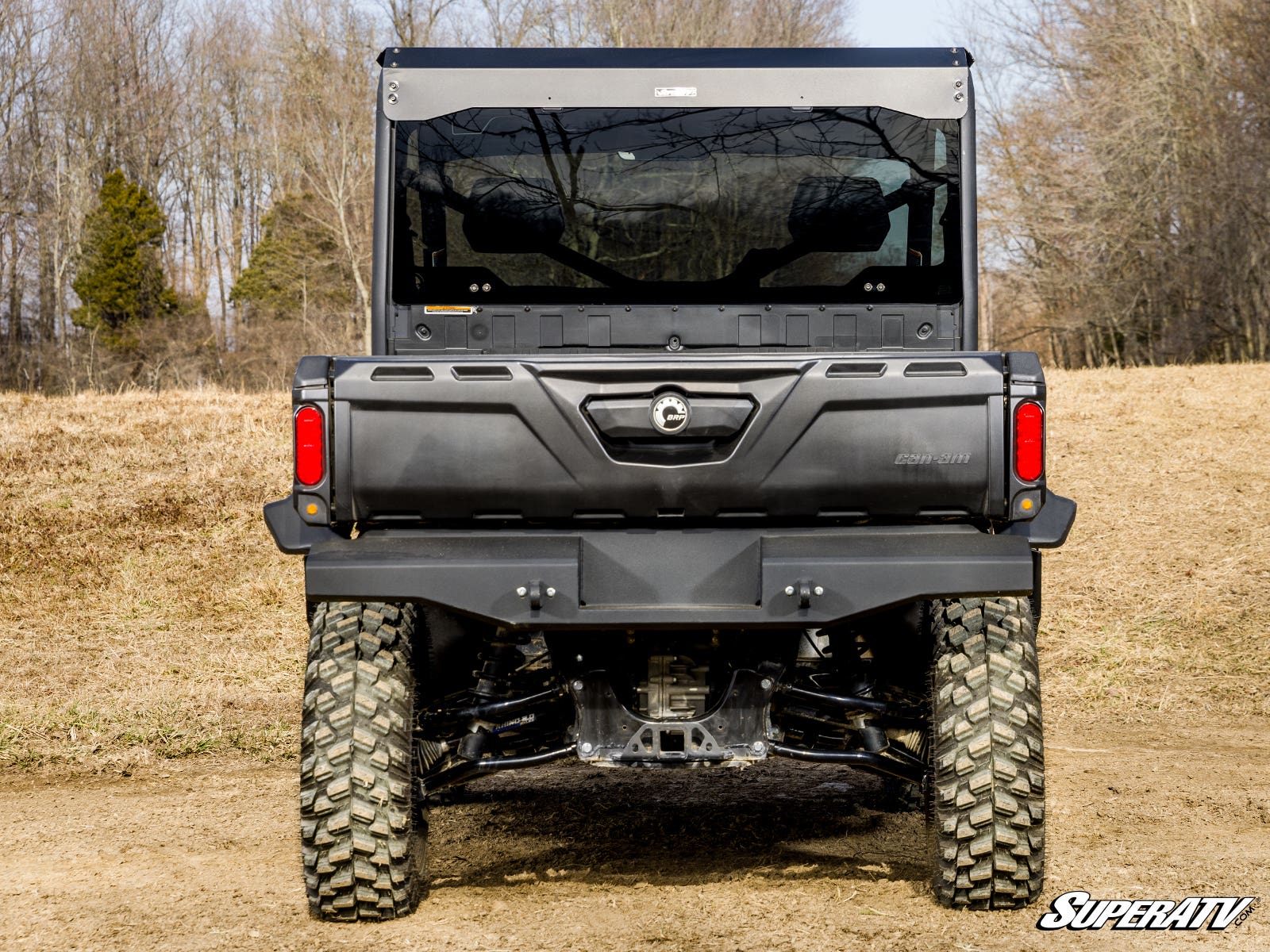 Photo of SuperATV Can-Am Defender Rear Glass Windshield by SuperATV - Premium Windshields for UTVs / Side by Sides