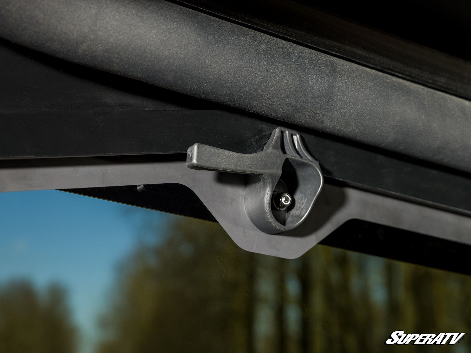 Photo of SuperATV Can-Am Defender Rear Glass Windshield by SuperATV - Premium Windshields for UTVs / Side by Sides