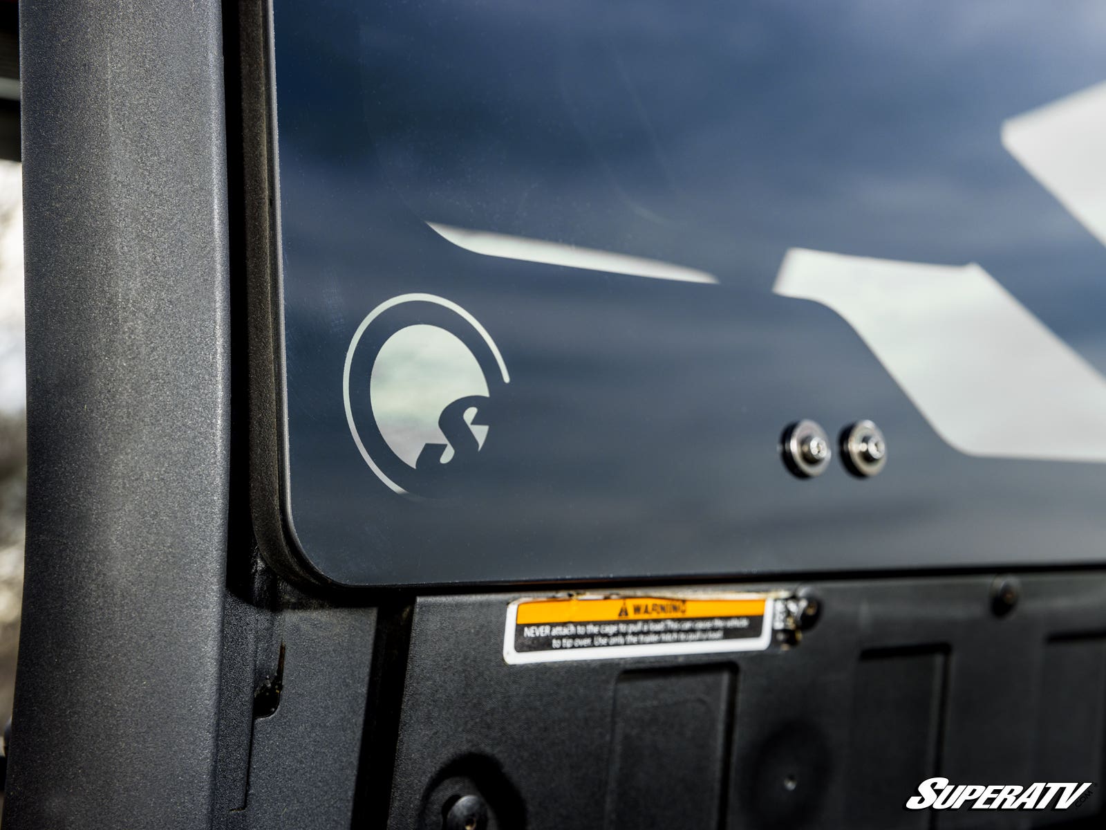 Photo of SuperATV Can-Am Defender Rear Glass Windshield by SuperATV - Premium Windshields for UTVs / Side by Sides