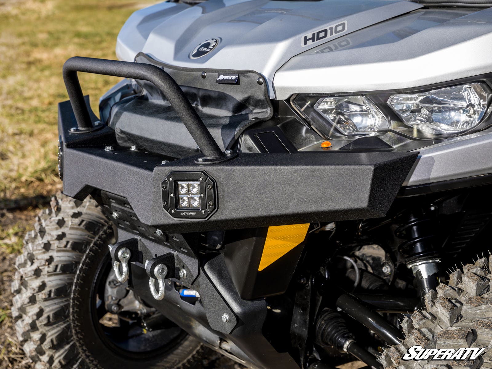 Photo of SuperATV Can-Am Defender Grille Cover by SuperATV - Premium Grilles for UTVs / Side by Sides