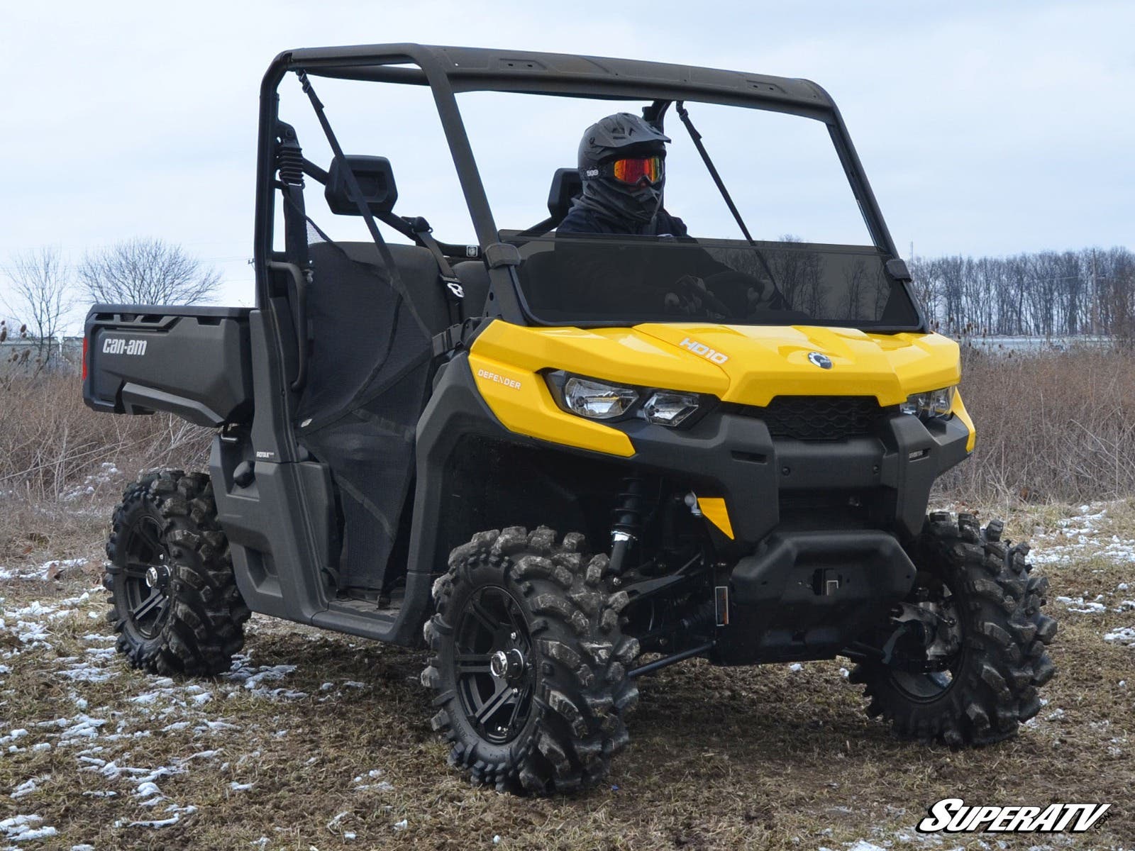 Photo of SuperATV Can-Am Defender Half Windshield by SuperATV - Premium Windshields for UTVs / Side by Sides