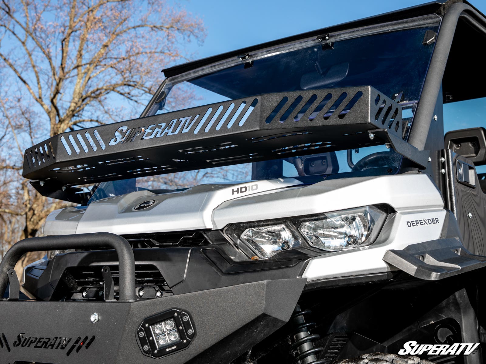 Photo of SuperATV Can-Am Defender Hood Rack Bravo by SuperATV - Premium Storage for UTVs / Side by Sides