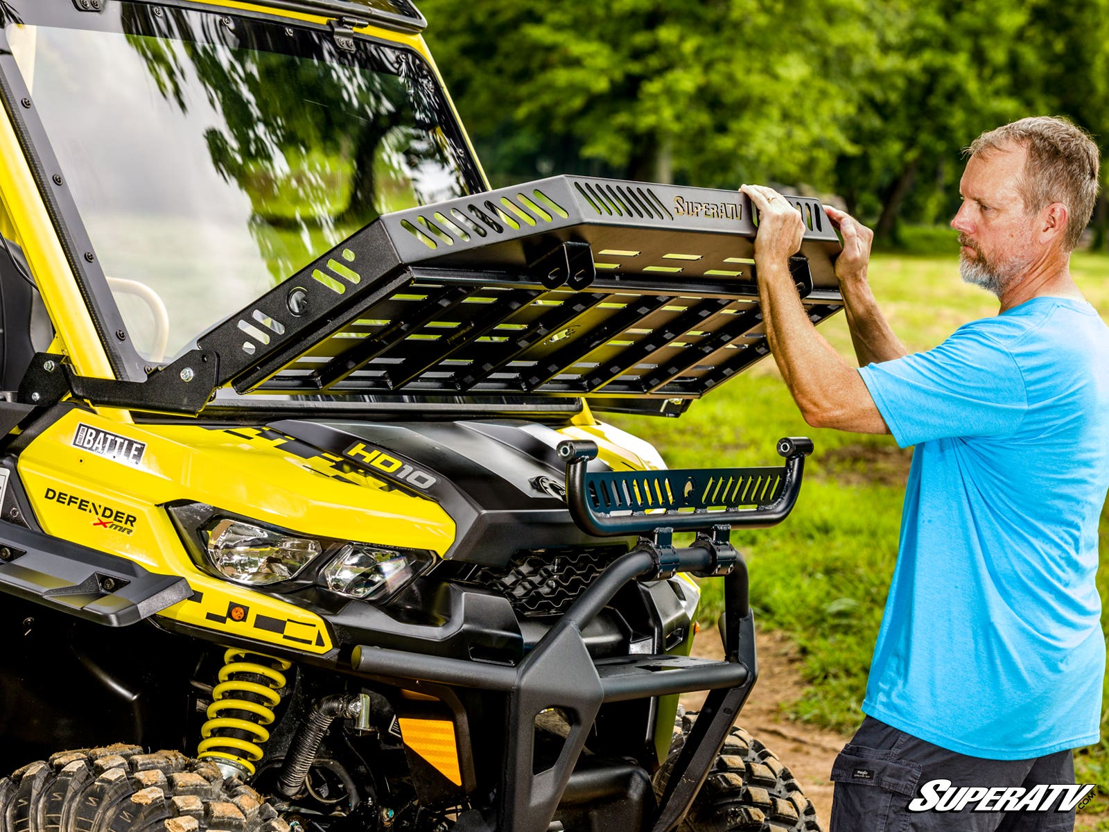 Photo of SuperATV Can-Am Defender Hood Rack Charlie by SuperATV - Premium Mounts for UTVs / Side by Sides