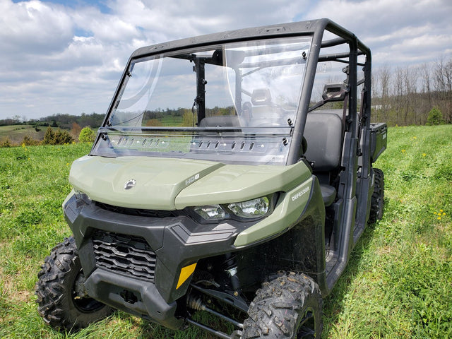 Photo of Can-Am Defender Max - 2 Pc Windshield w/Hard Coat and Vent Options by 3 Star UTV - Premium Windshields for UTVs / Side by Sides