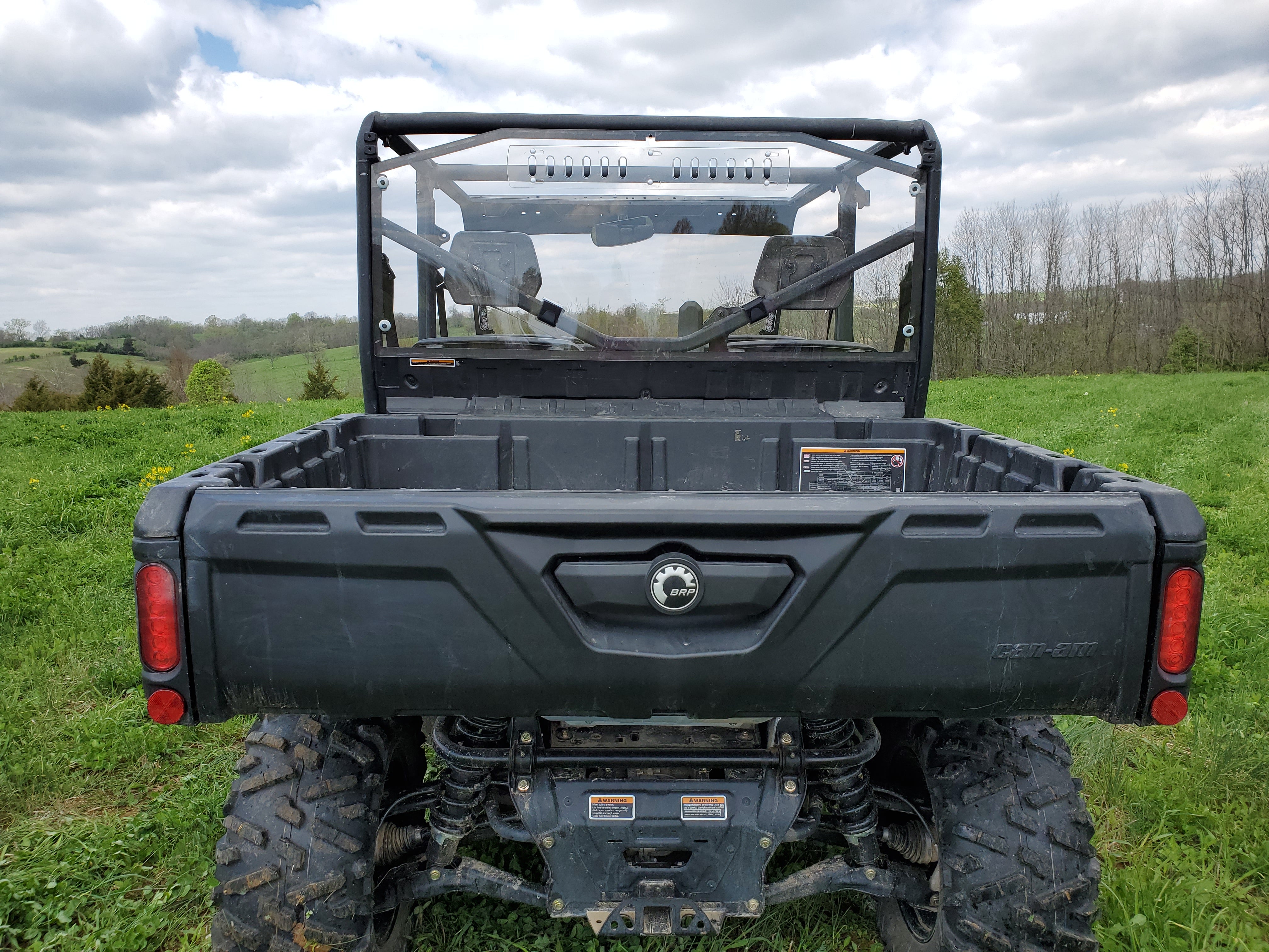 Photo of Can-Am Defender Max 4 - 1 Pc Lexan Back Panel w/Vent Option by 3 Star UTV - Premium Windshields for UTVs / Side by Sides