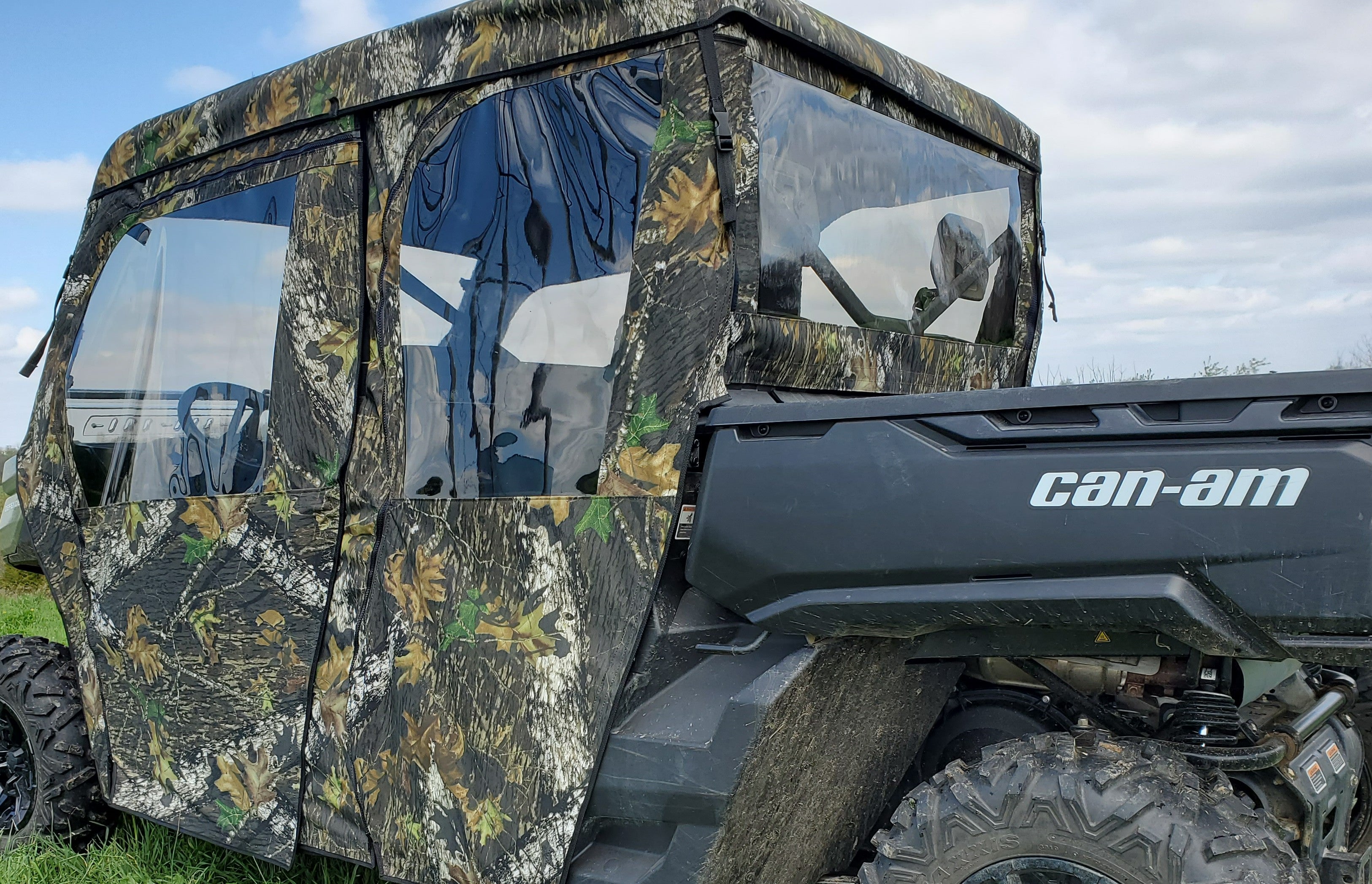Photo of Can-Am Defender Max 4 - Door/Rear Window Combo (Full Doors) by 3 Star UTV - Premium Enclosures for UTVs / Side by Sides