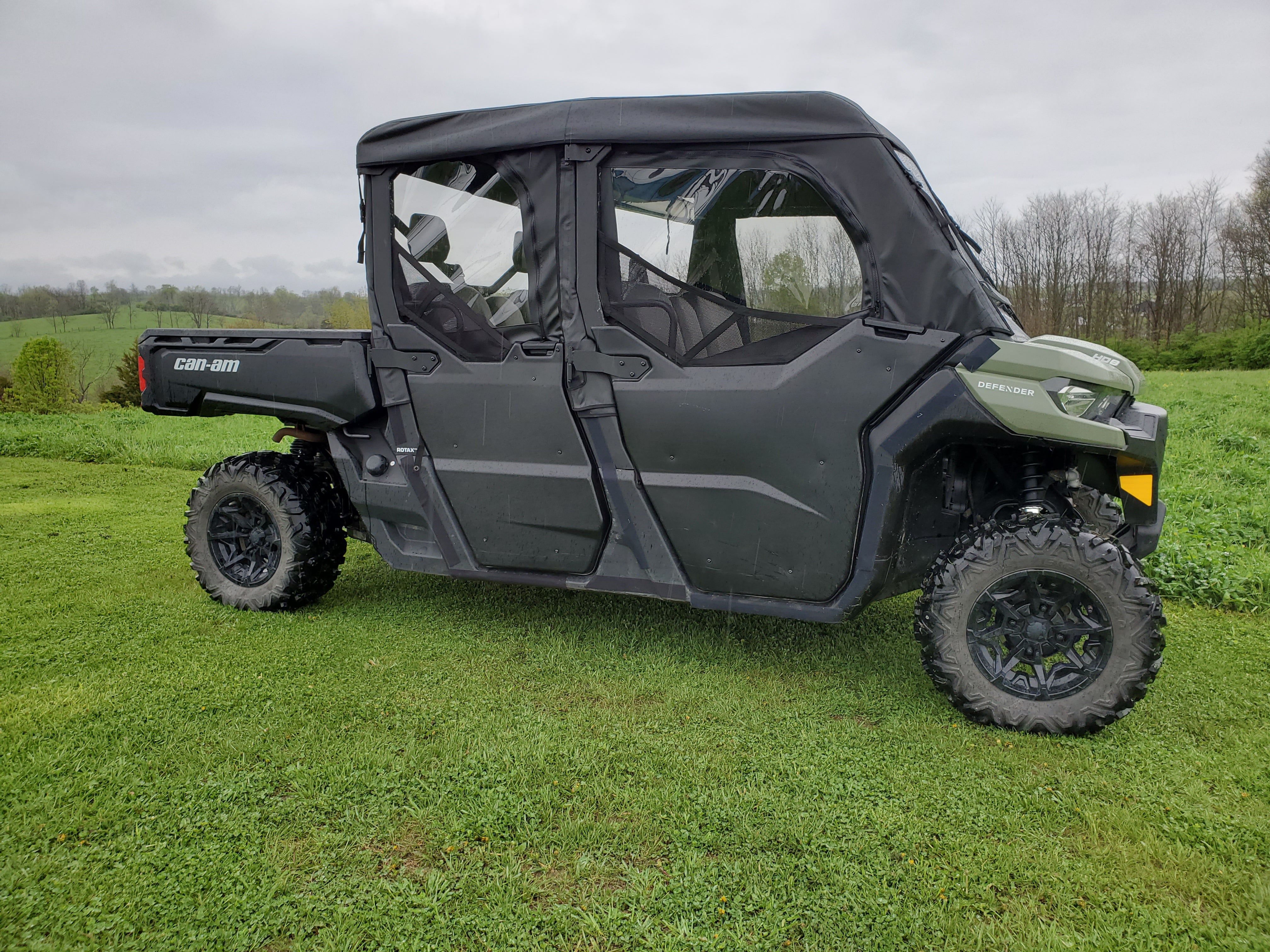 Photo of Can-Am Defender Max 4 - Door/Rear Window Combo (Half Doors) by 3 Star UTV - Premium Enclosures for UTVs / Side by Sides