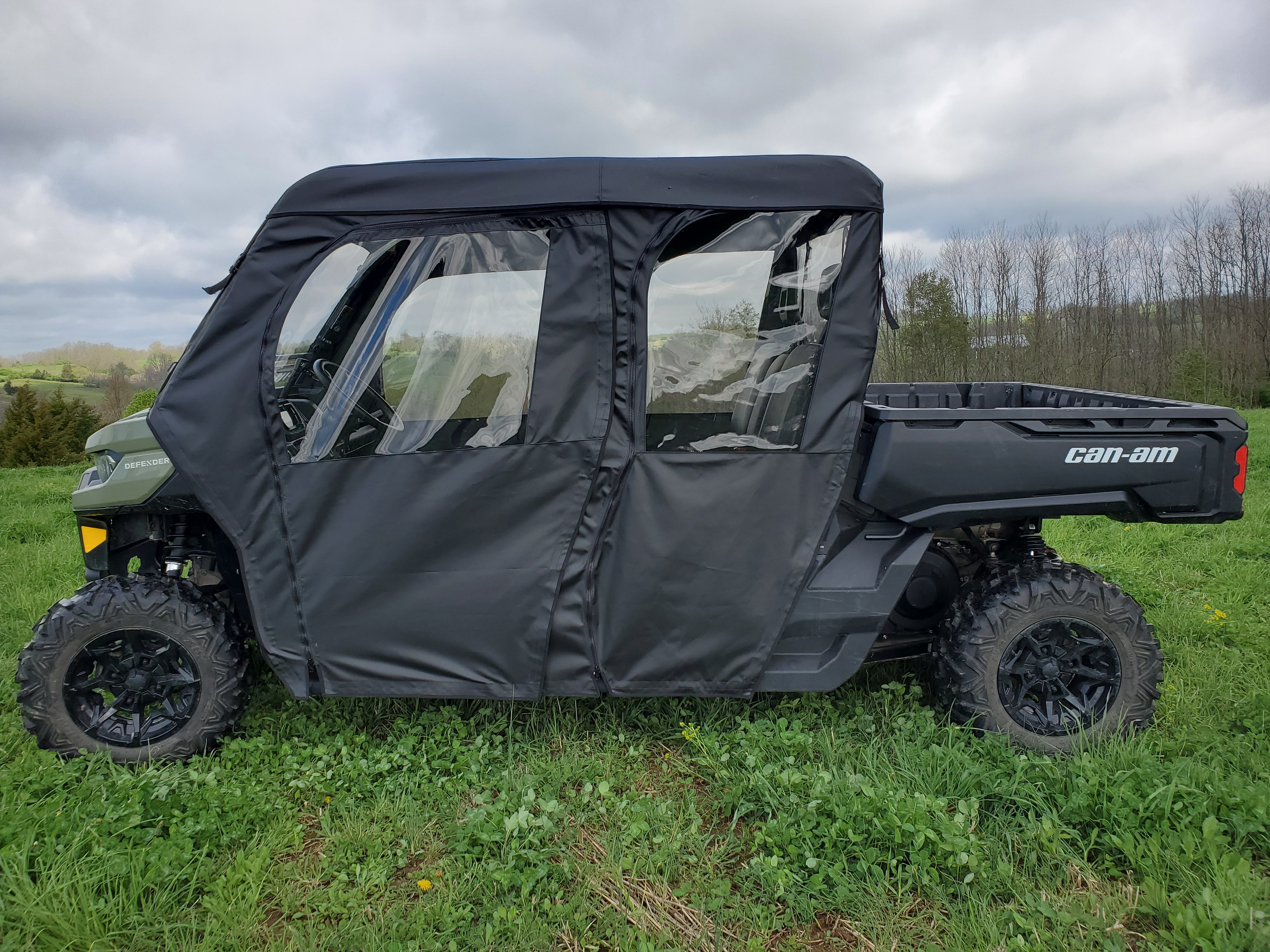 Photo of Can-Am Defender Max 4 - Full Cab Enclosure For Hard Windshield (Full Doors) by 3 Star UTV - Premium Enclosures for UTVs / Side by Sides