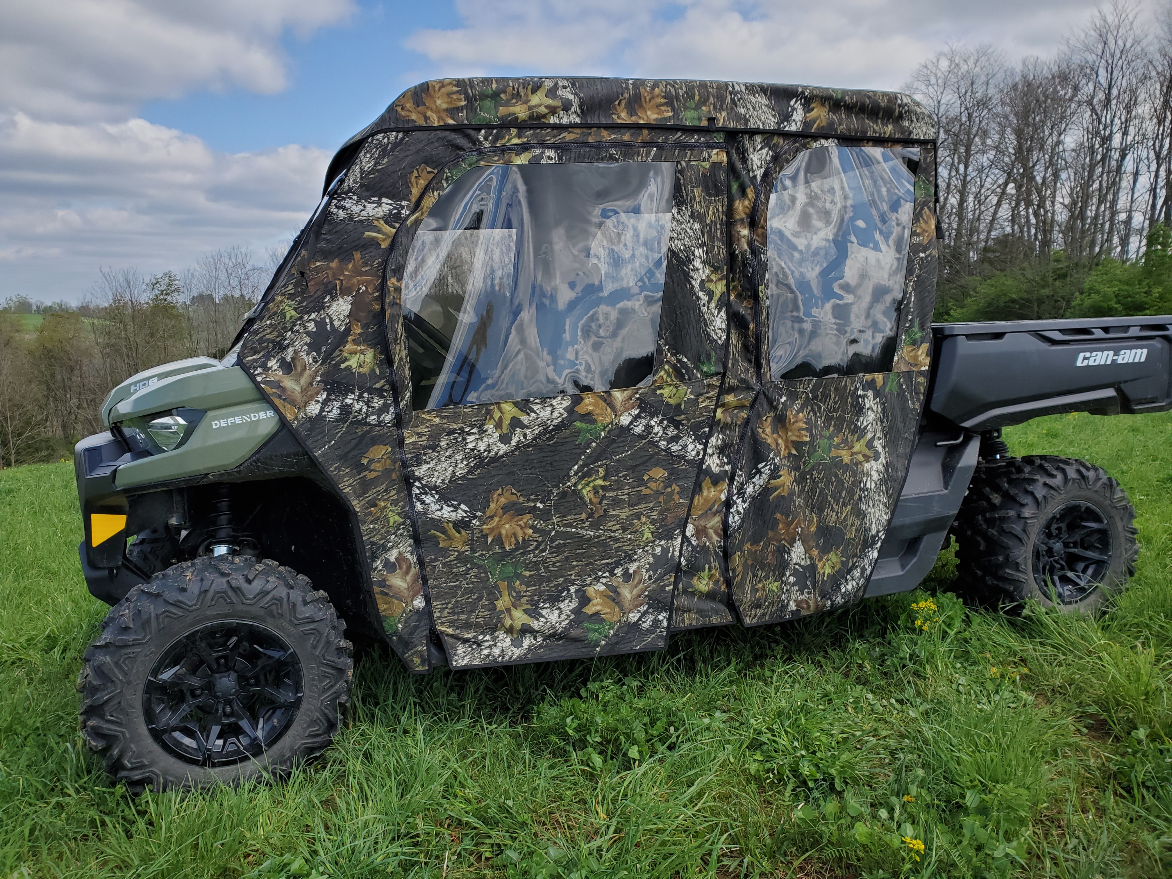 Photo of Can-Am Defender Max 4 - Full Cab Enclosure For Hard Windshield (Full Doors) by 3 Star UTV - Premium Enclosures for UTVs / Side by Sides