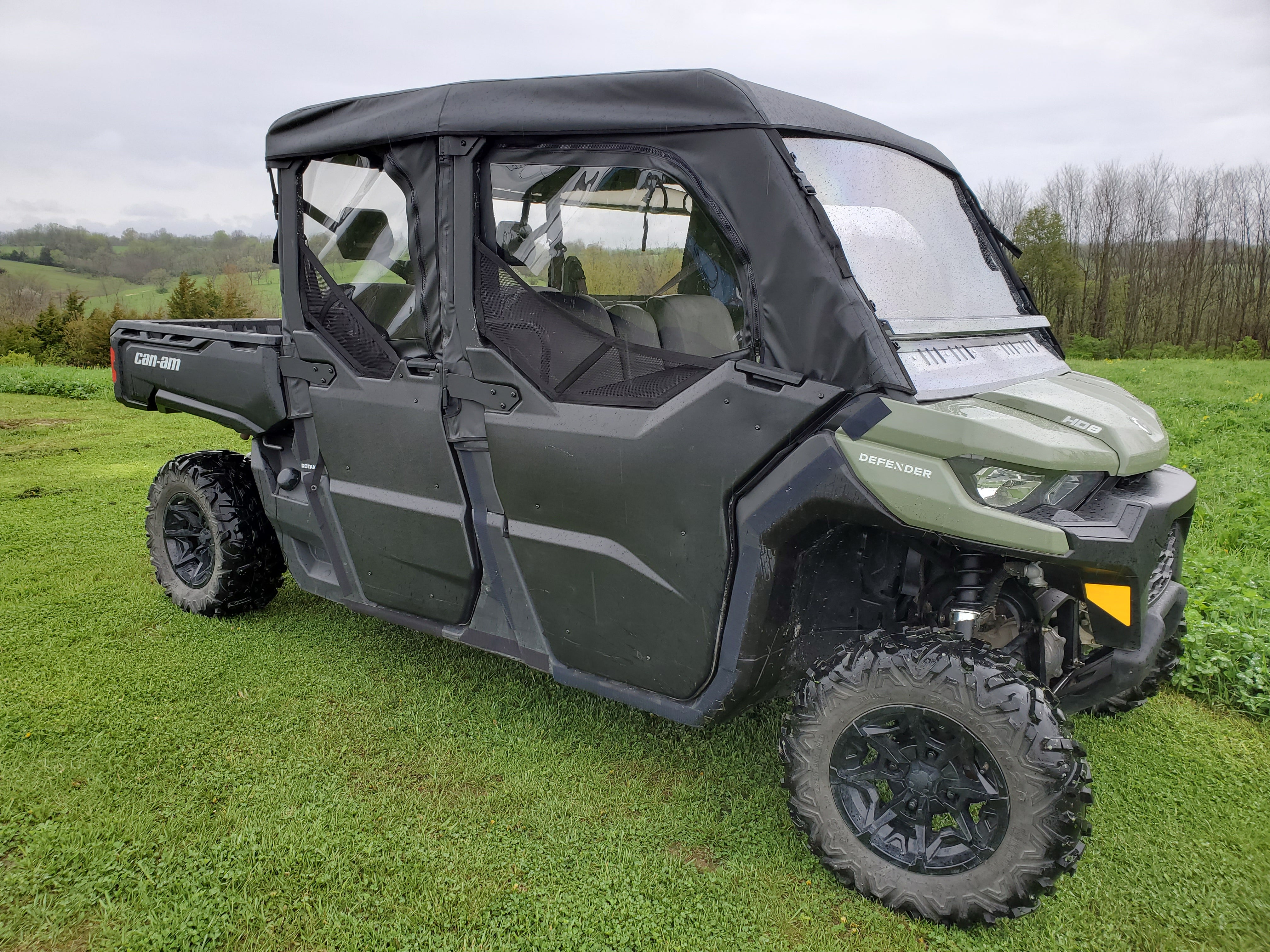 Photo of Can-Am Defender Max 4 - Full Cab Enclosure For Hard Windshield (Half Doors) by 3 Star UTV - Premium Enclosures for UTVs / Side by Sides