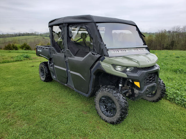 Photo of Can-Am Defender Max 4 - Full Cab Enclosure For Hard Windshield (Half Doors) by 3 Star UTV - Premium Enclosures for UTVs / Side by Sides