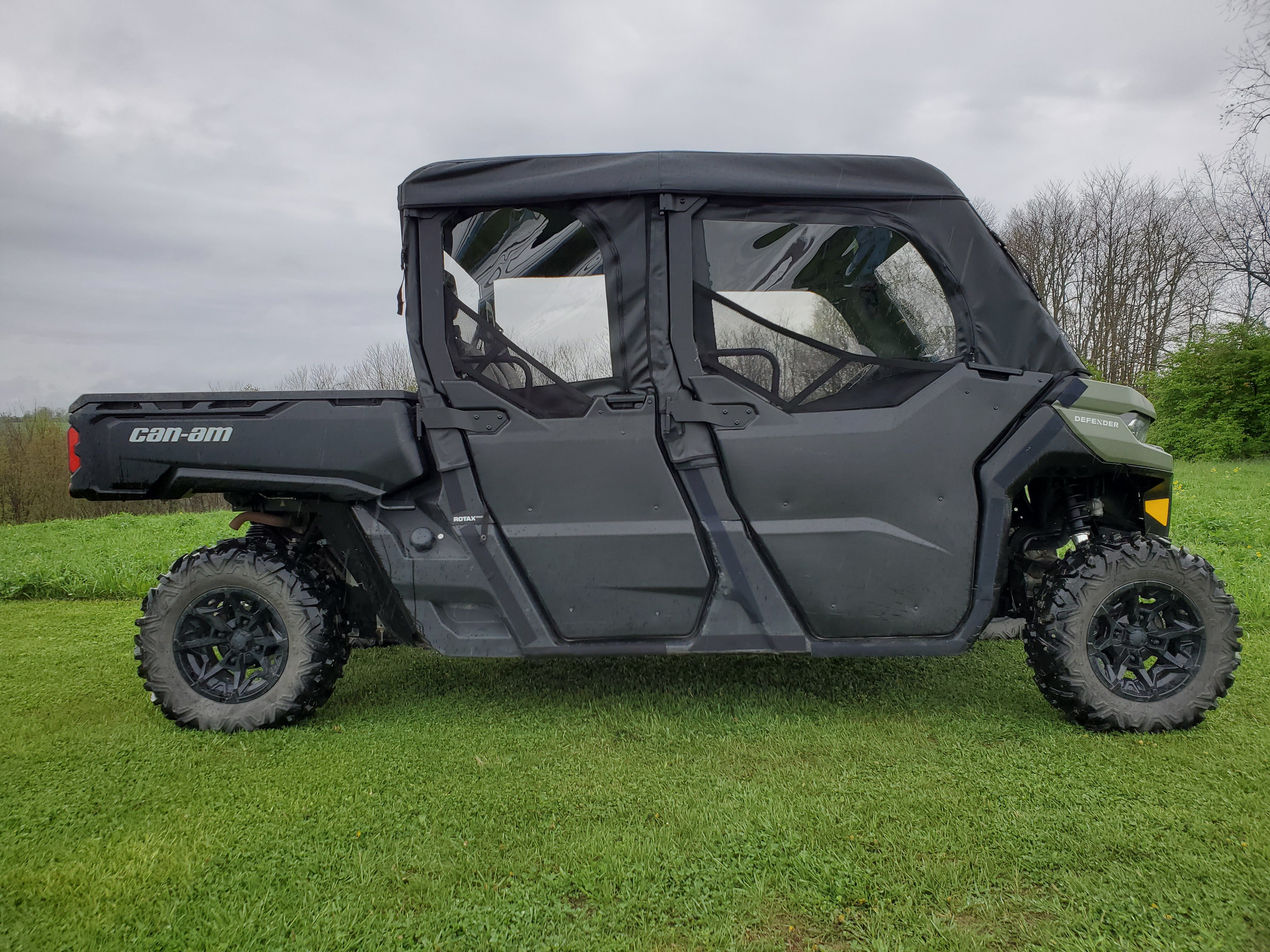 Photo of Can-Am Defender Max 4 - Full Cab Enclosure For Hard Windshield (Half Doors) by 3 Star UTV - Premium Enclosures for UTVs / Side by Sides